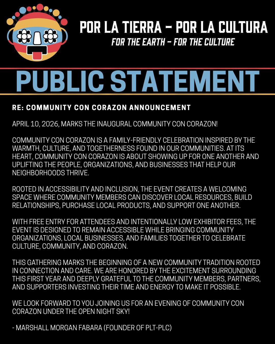 🚨 Public Statement 🚨