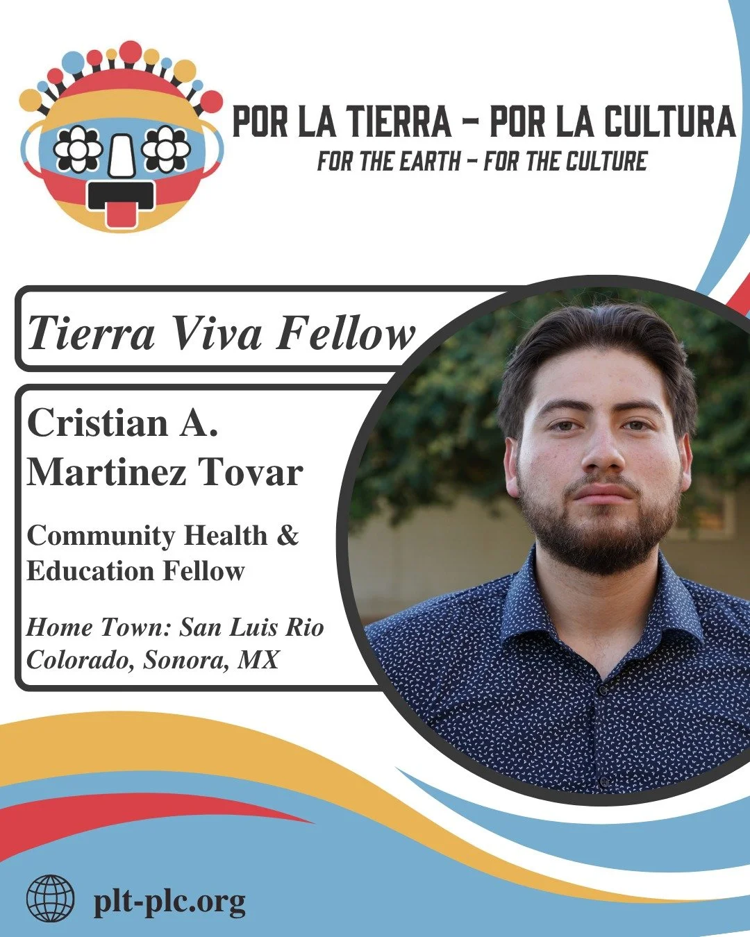 🚨 Tierra Viva Fellow Announcement 🚨

We are proud to announce that Cristian A. Martinez Tovar is part of the Tierra Viva Fellowship Program!

With a background in healthcare, education, and community advocacy, Cristian will draw on both his profess