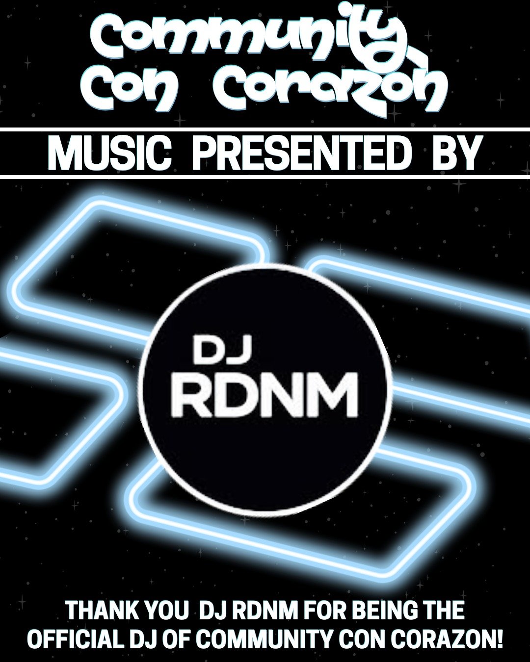 🔥 Music Announcement 🔥

We are proud to announce that @djrdnm is the official DJ of Community con Corazon! 🙌

We are grateful for his support of this event and we can't wait to listen to his performance on April 10th! 🔊

If you are in the Phoenix