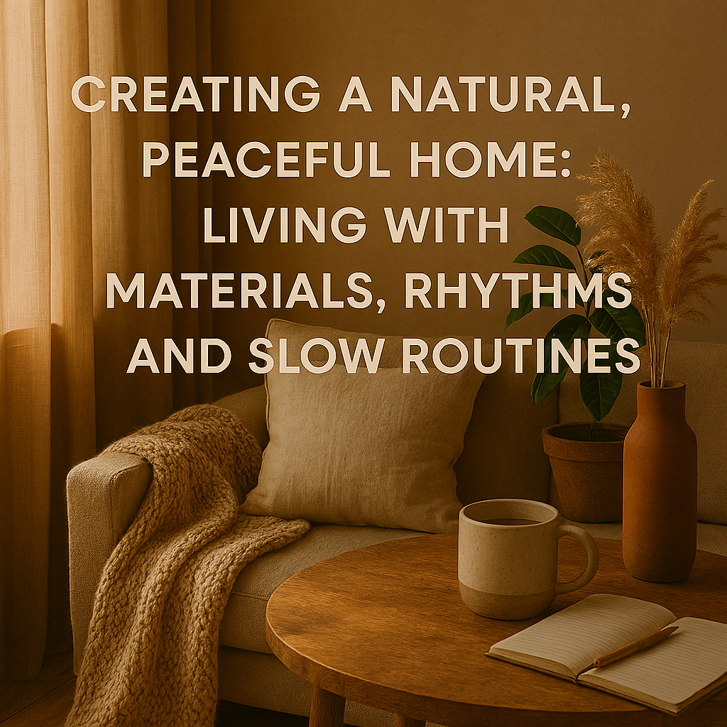 Creating a Natural, Peaceful Home: Living with Materials, Rhythms, and Slow Routines