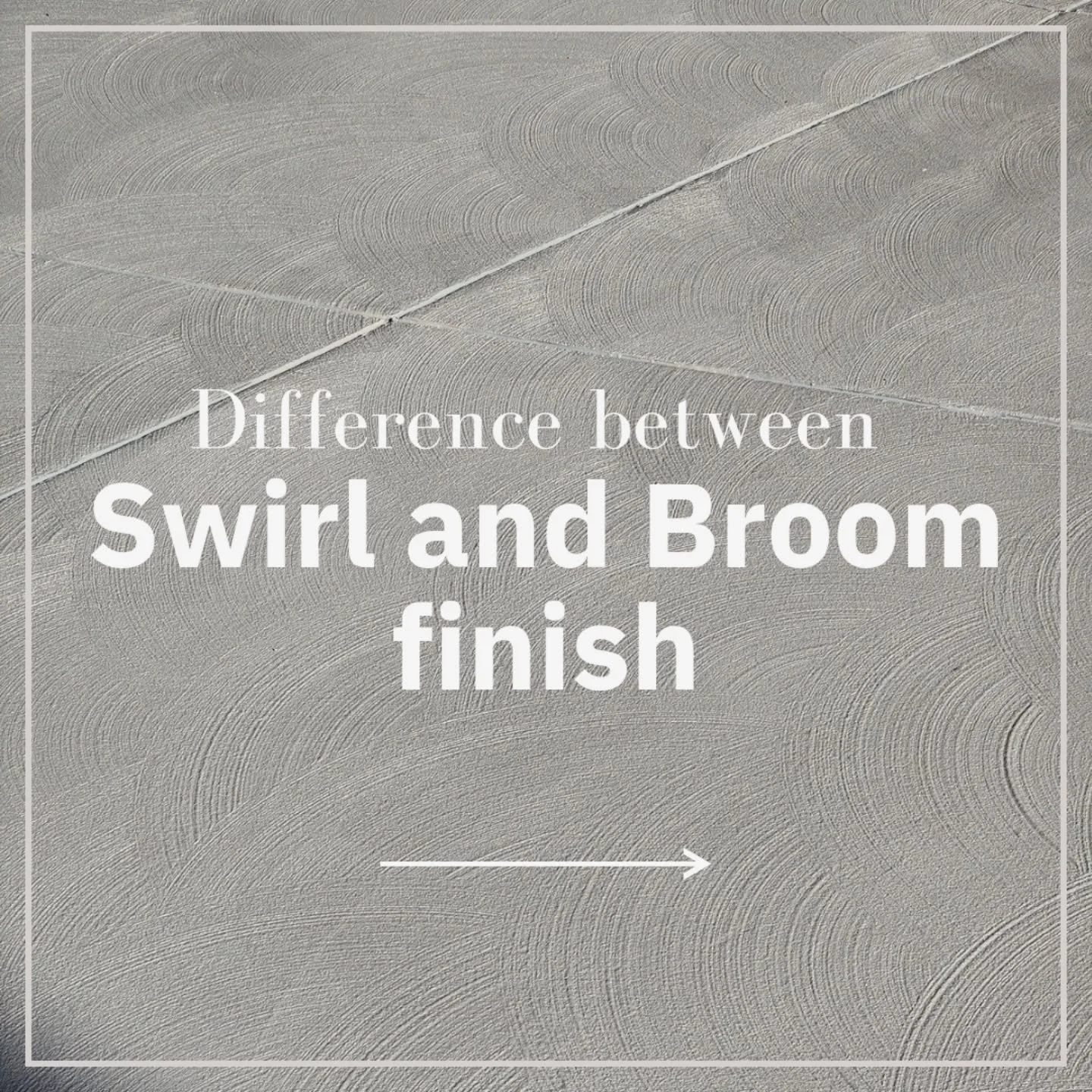 This week, we are breaking down our two most popular finish options: Swirl vs. Broom ✨️
Both offer traction and durability. The right choice comes down to style, slope, and the look you want to achieve! 

Swipe to see the difference ➡️

#ConcreteFini