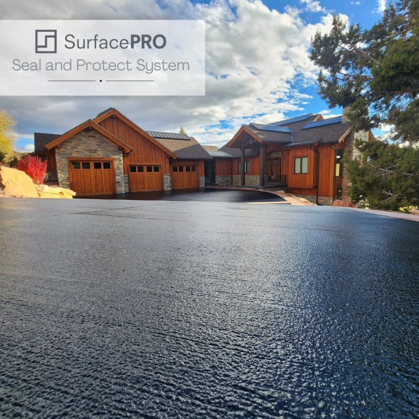 📣 The spotlight service this week is our Seal and Protect System! ✨️

For this driveway, we applied a high-quality black-tinted sealer designed to protect against moisture, chemicals, salt, and UV damage. Sealing before snow season helps prevent cra