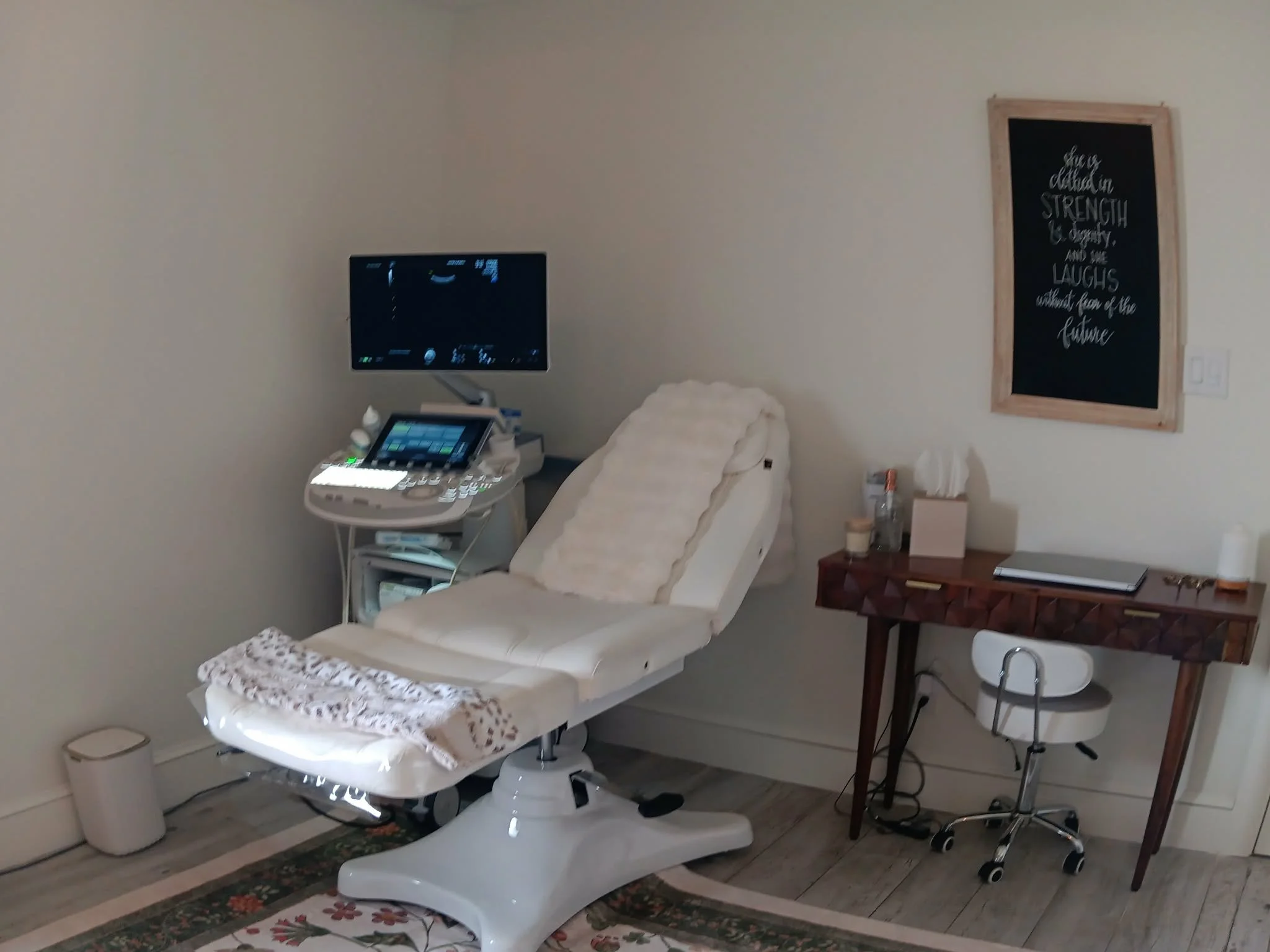 Ultrasound machine and cozy chair