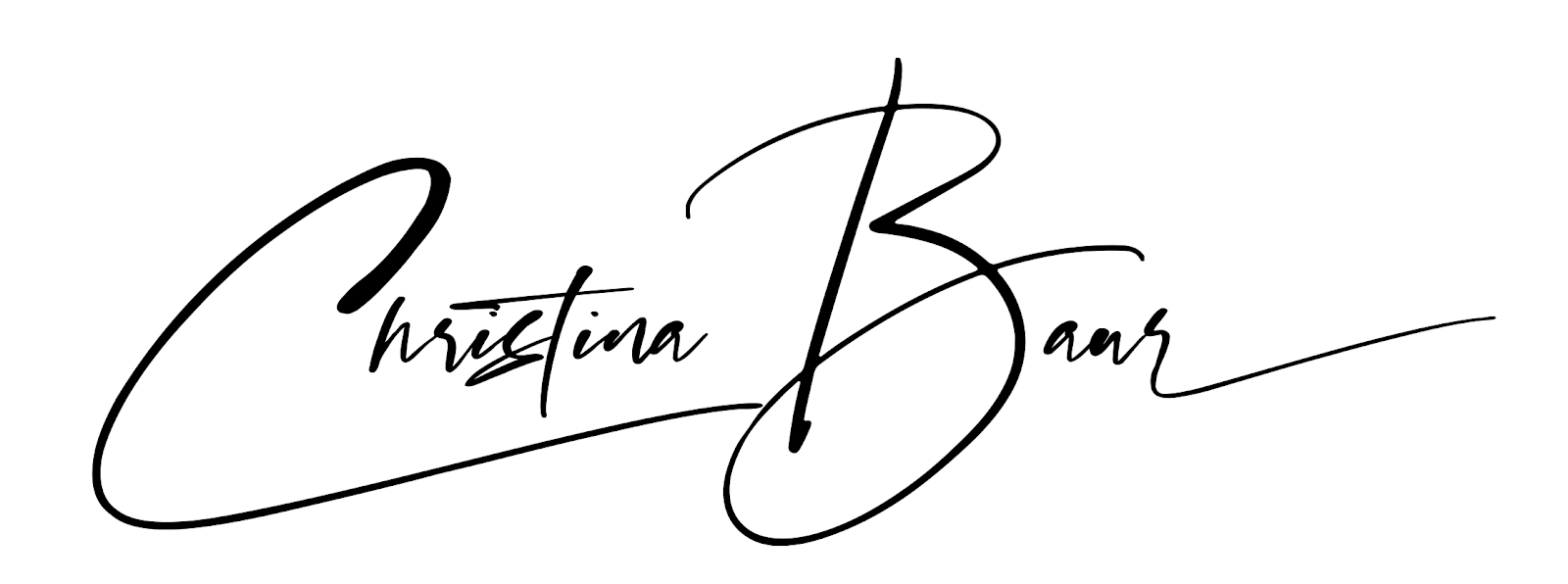 Handwritten signature with the name 'Christina Baur' in black ink on a white background.