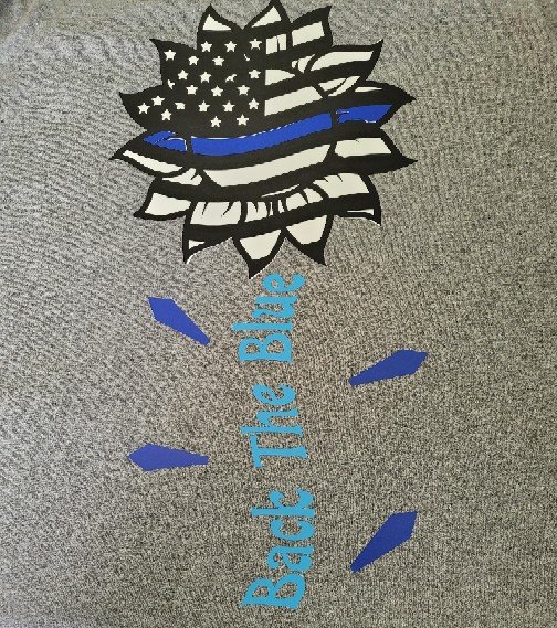 Sunflower back the blue