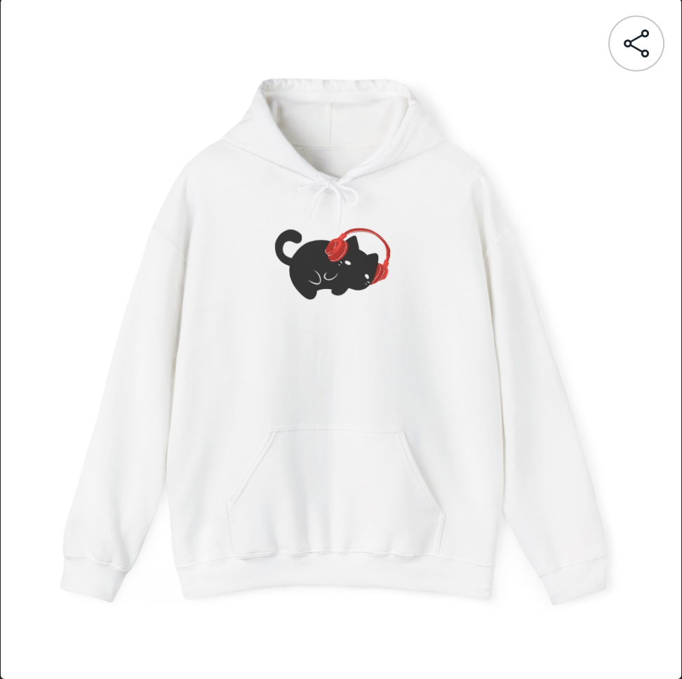 goose the cat records hoodie