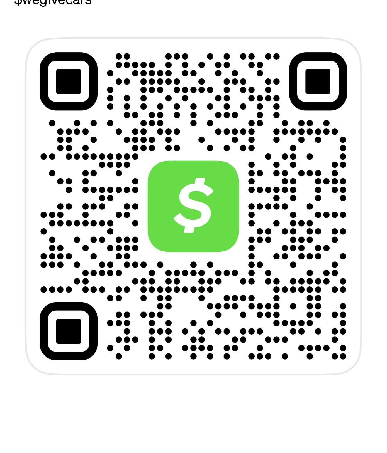 Cash App: $wegivecars