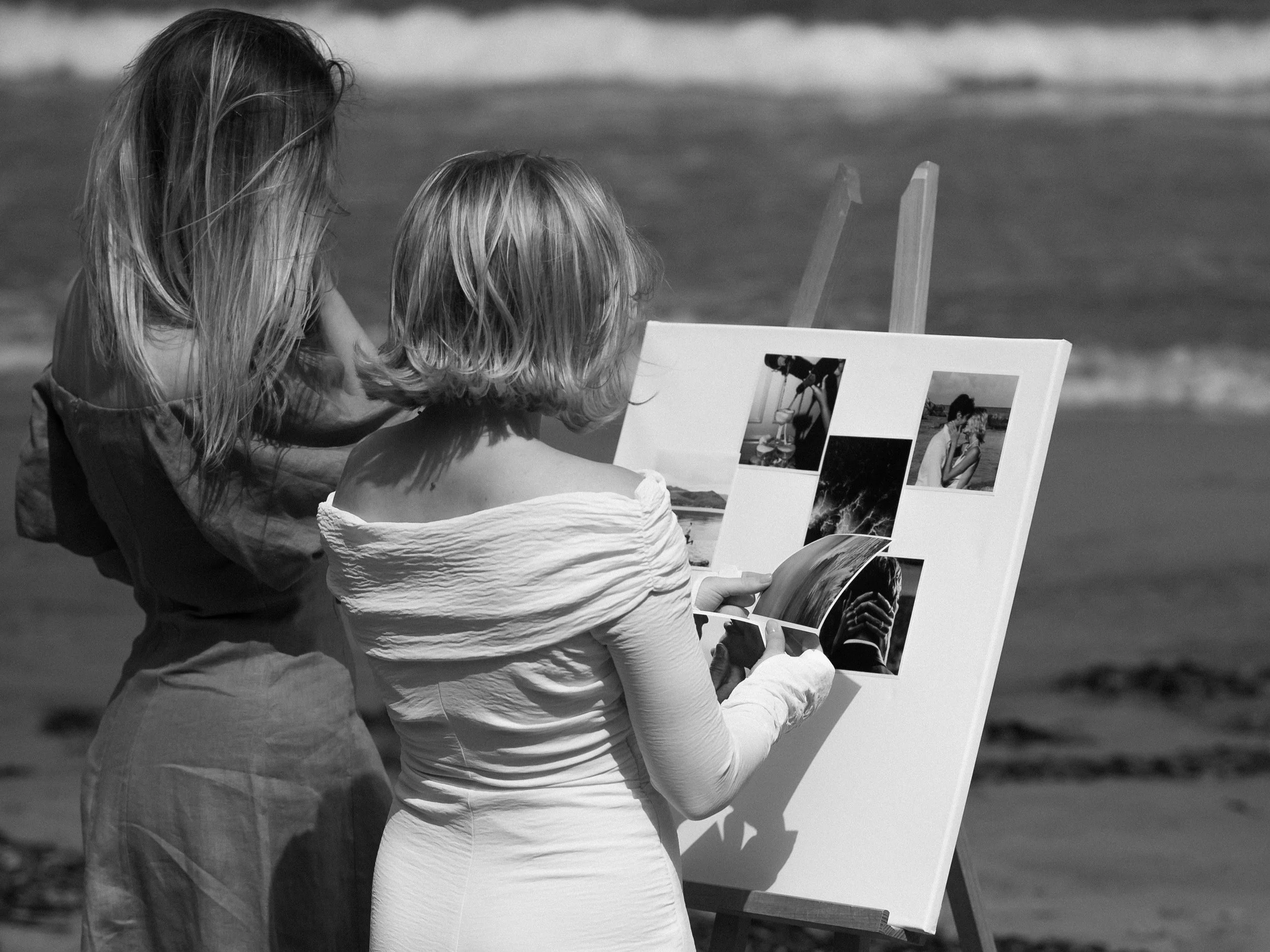 Wedeux planners creating a vision board for a proposal