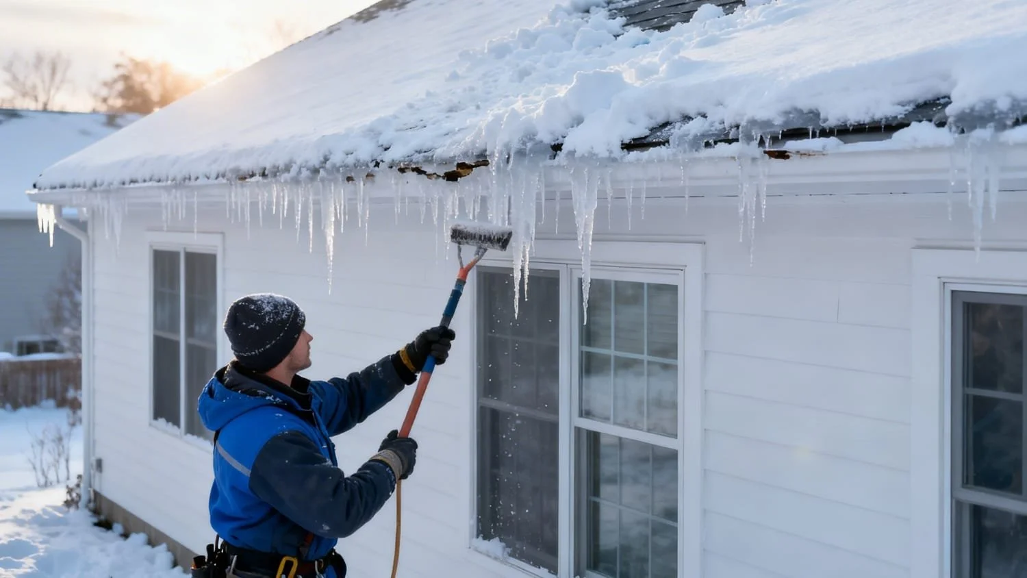 How to Manage Ice Dams with Roof Snow Removal Services