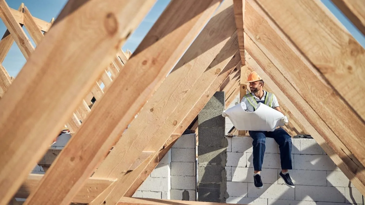 Professional working on a roof replacement