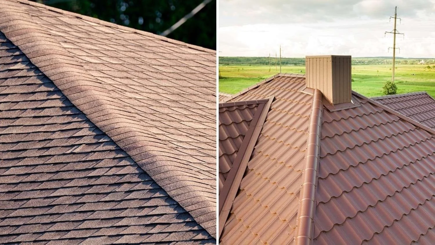 Comparison of asphalt shingles vs metal tile roofing for midwest homes