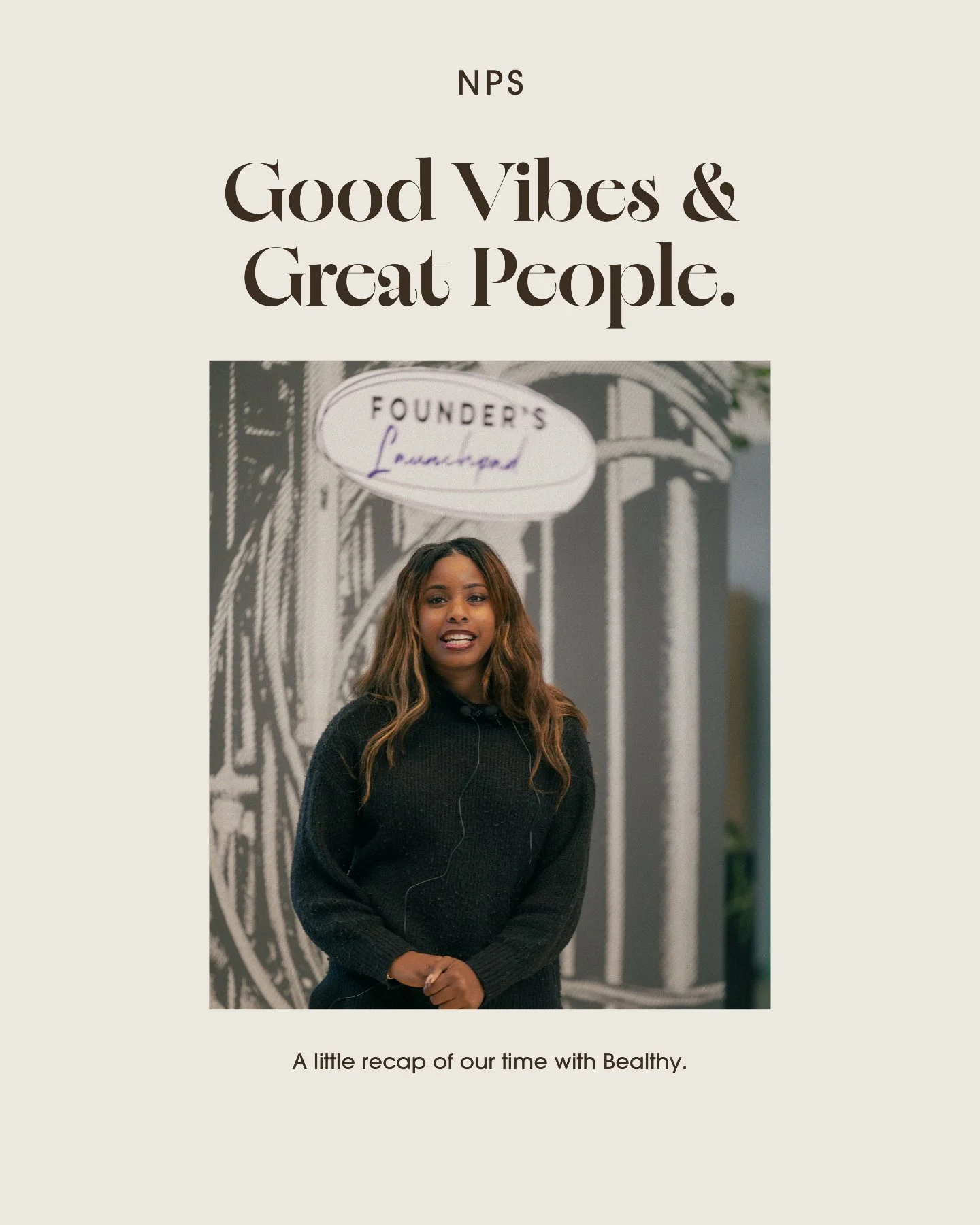 Still feeling the glow from last month&rsquo;s Founders Launchpad event.

It was a joy to meet so many inspiring people at the event and hear incredible stories. Nadirah, our founder, hopped on stage to talk about what makes NPS so special.

Events l