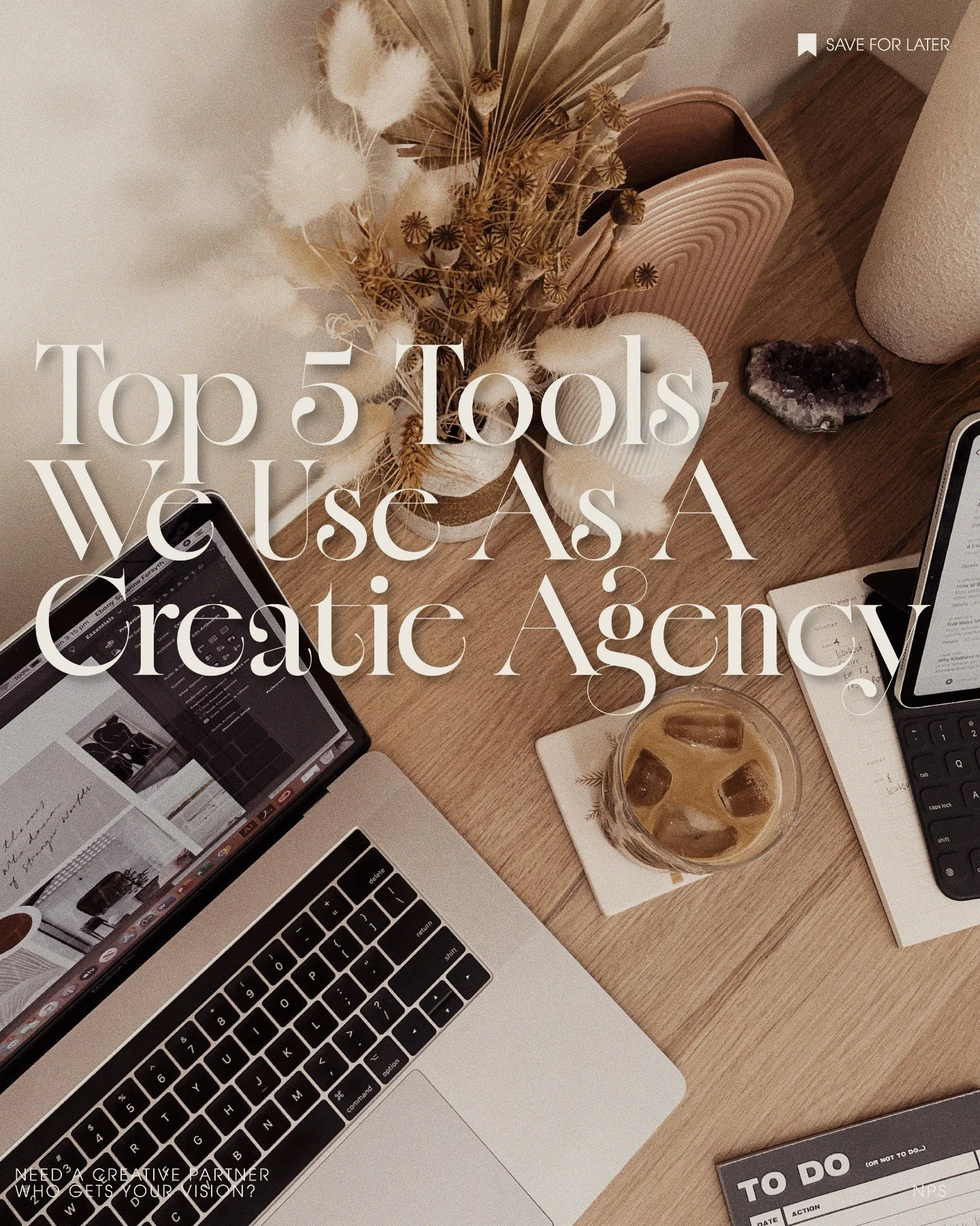 A peek inside the NPS toolkit. 

Running a creative studio takes a lot of moving parts, but these five favorites keep everything flowing beautifully. From collaborating with clients in Google Workspace to organizing big ideas in Notion, the goal is a