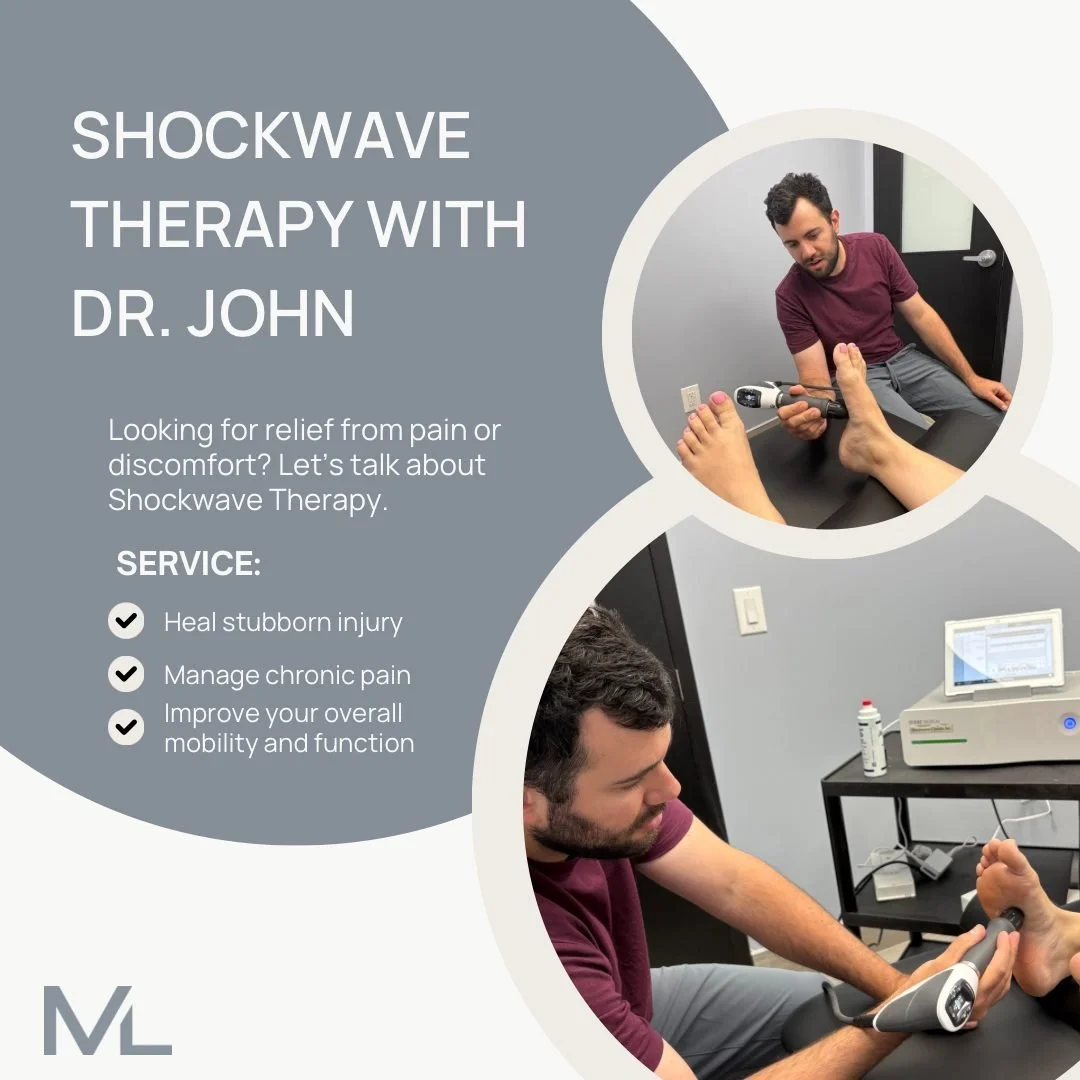 Discover Shockwave Therapy with Dr. John 

Have you ever heard someone mention shockwave therapy and wondered what it actually is? Dr. John is here to educate you on how it works, how it can benefit your treatment, and how it may help improve your da