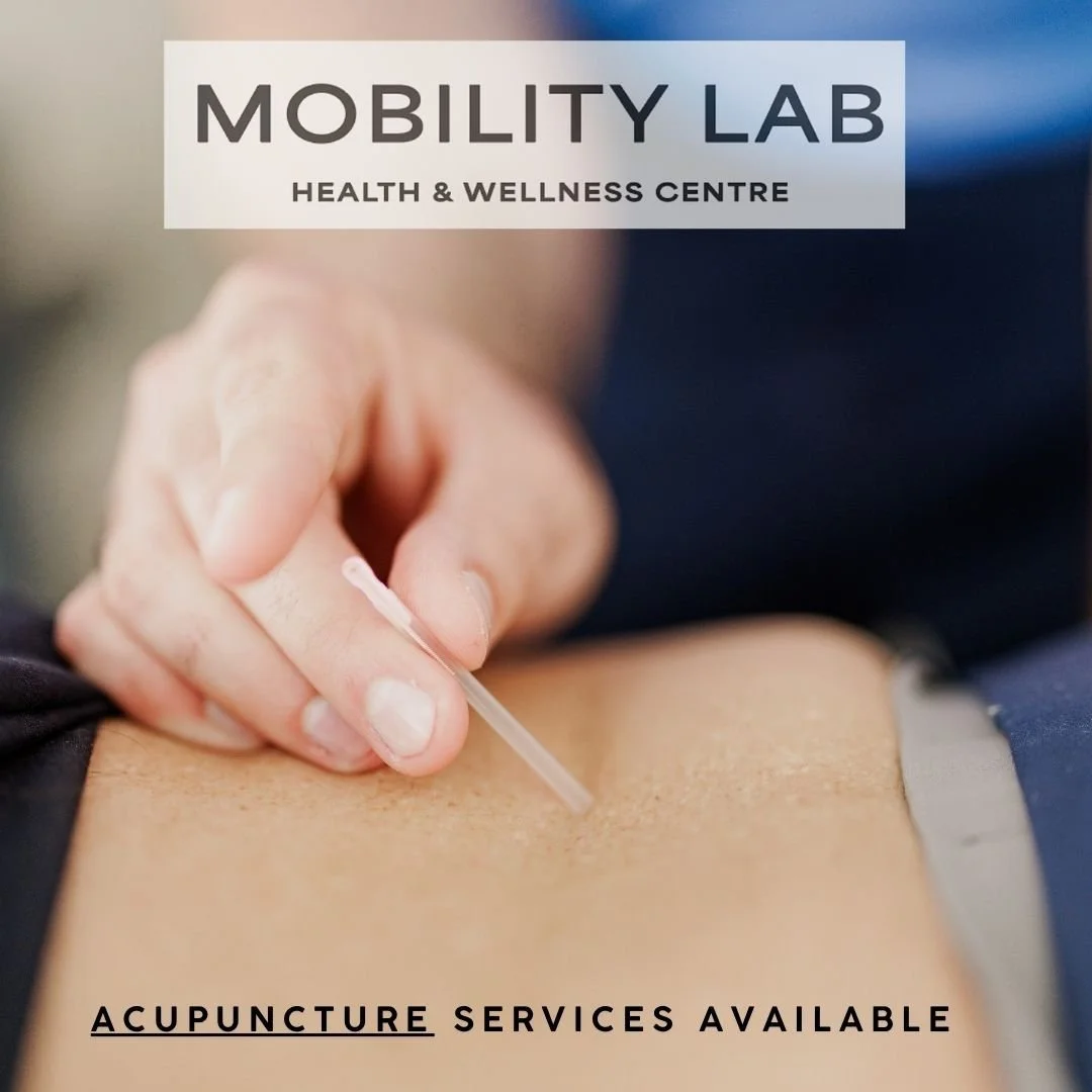✨Acupuncture helps reduce pain, ease muscle tension, improve circulation, and supports the body's natural healing process. The needles are very fine and gently placed making the treatment comfortable. ✨

At Mobility Lab, acupuncture is available as a