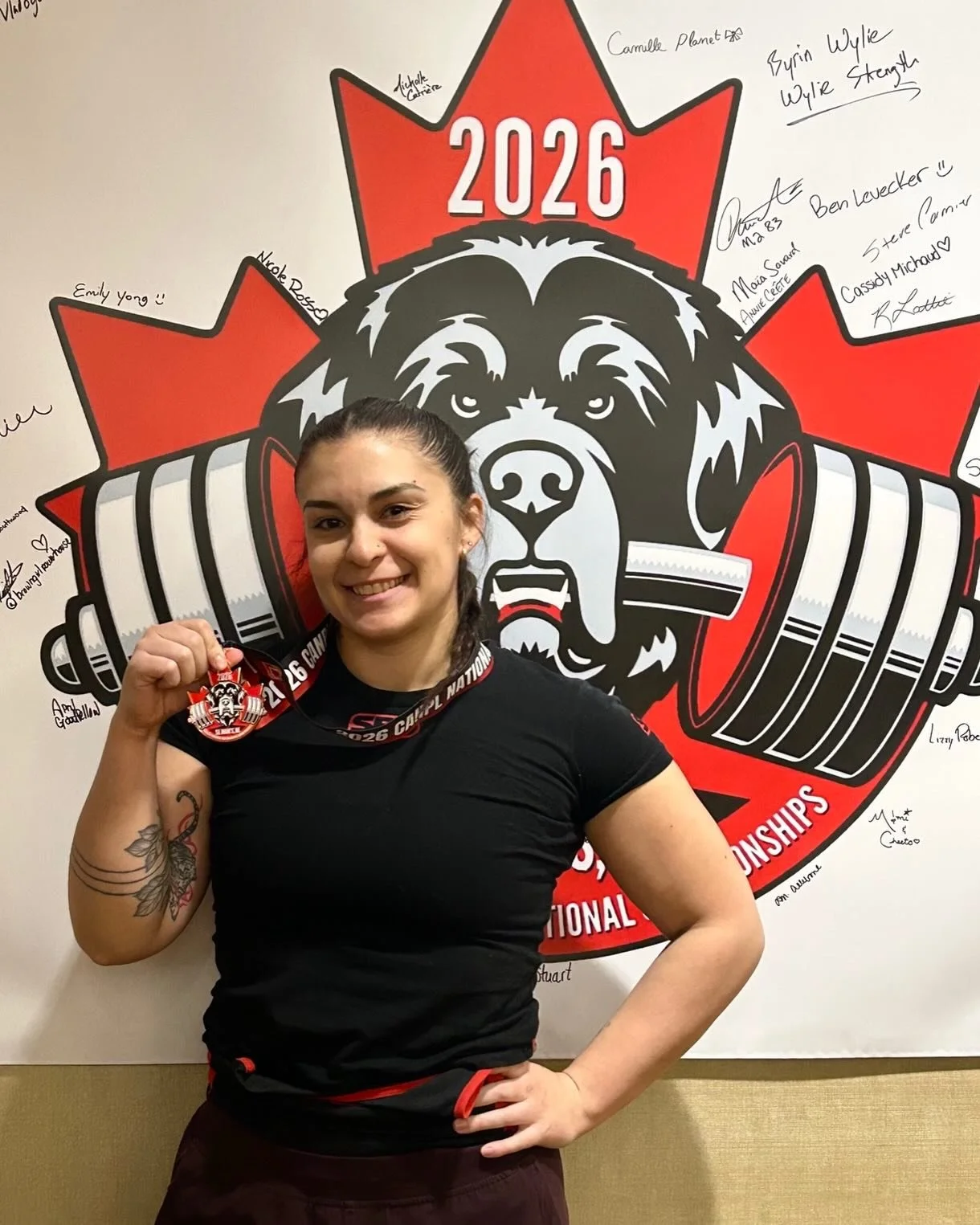 Congratulations to our Registered Massage therapist Victoria Schrapp on her BRONZE medal at the Canadian national powerlifting championships in the bench press! We are so proud of you and all the hard work you put in behind the scenes!