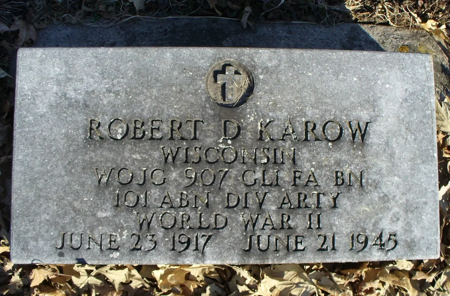 WOJG Robert D. Karow Memorial