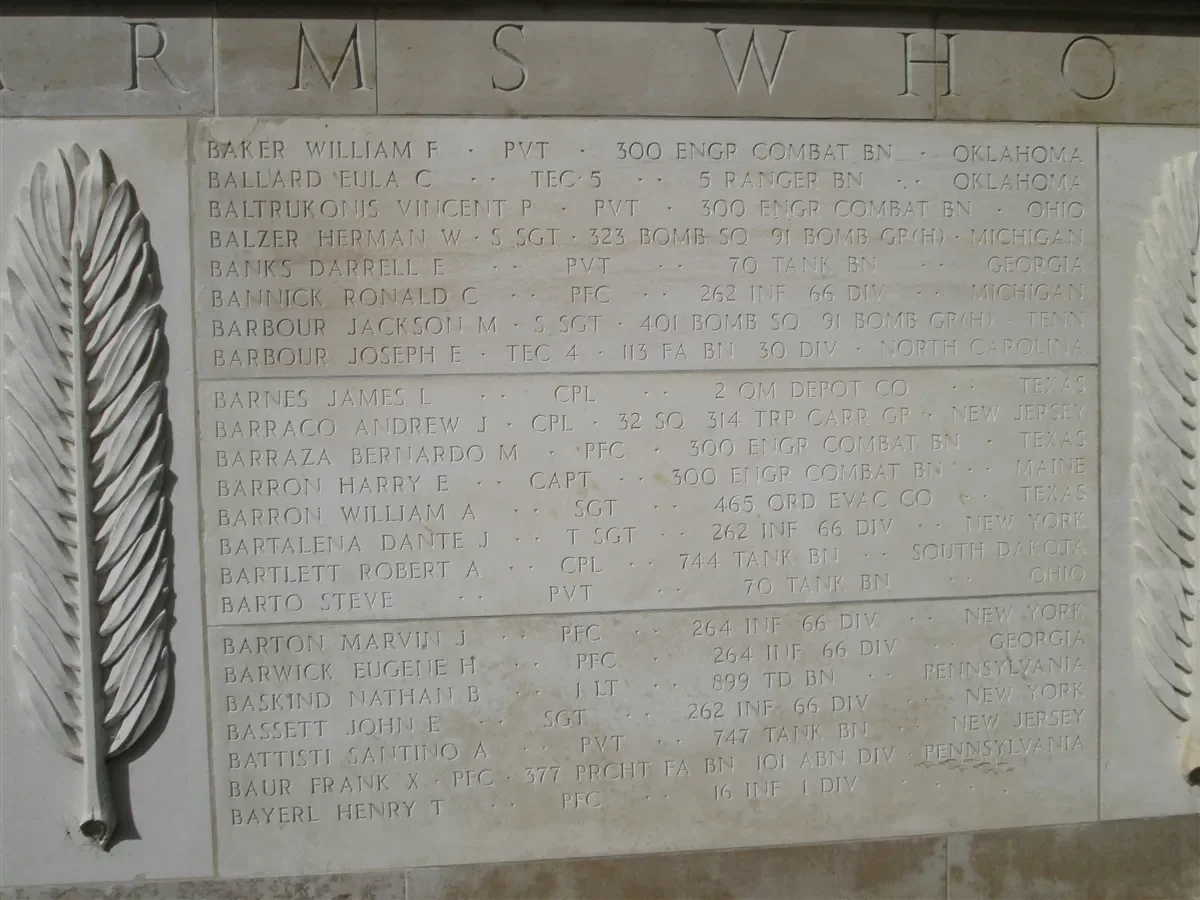PFC Frank X. Baur Memorial