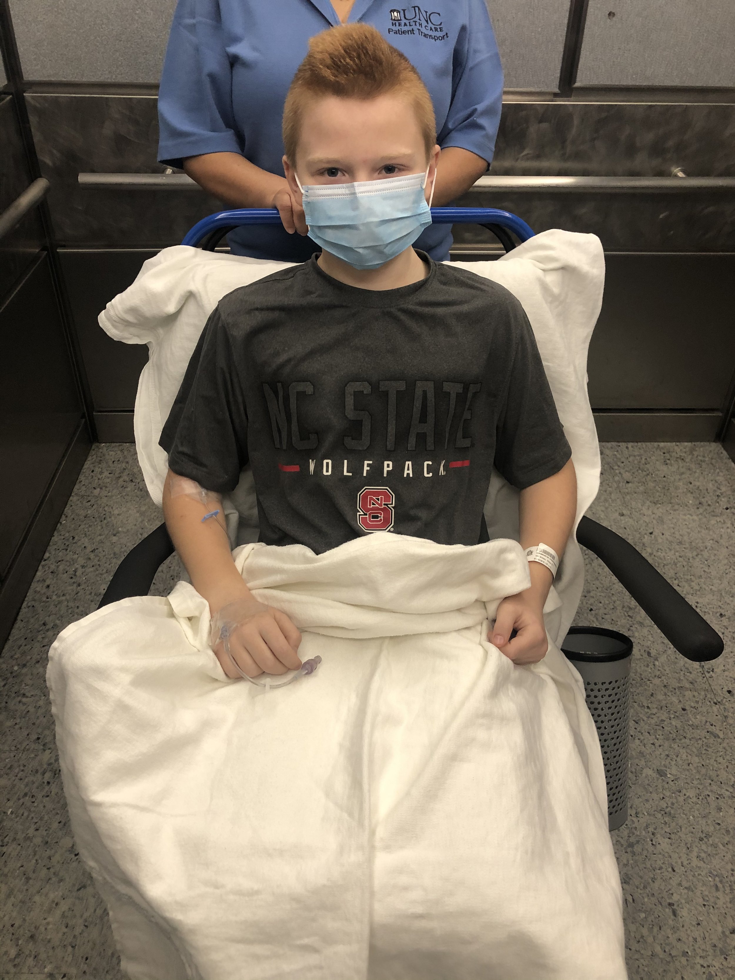 January 4, 2020. Before port placement surgery.