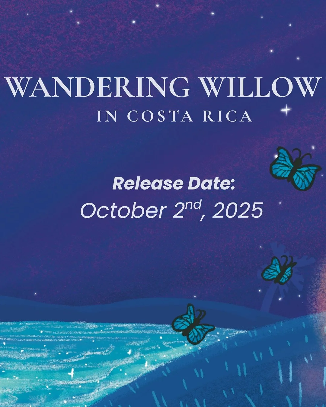 ✨WANDERING WILLOW IN COSTA RICA ✨

It&rsquo;s official, the next magical adventure releases October 2nd, 2025 🌴🌺🌊

This time, you&rsquo;ll be able to buy directly from the brand new Wandering Willow website (coming soon)! 📚

🌟 Pre-orders open at