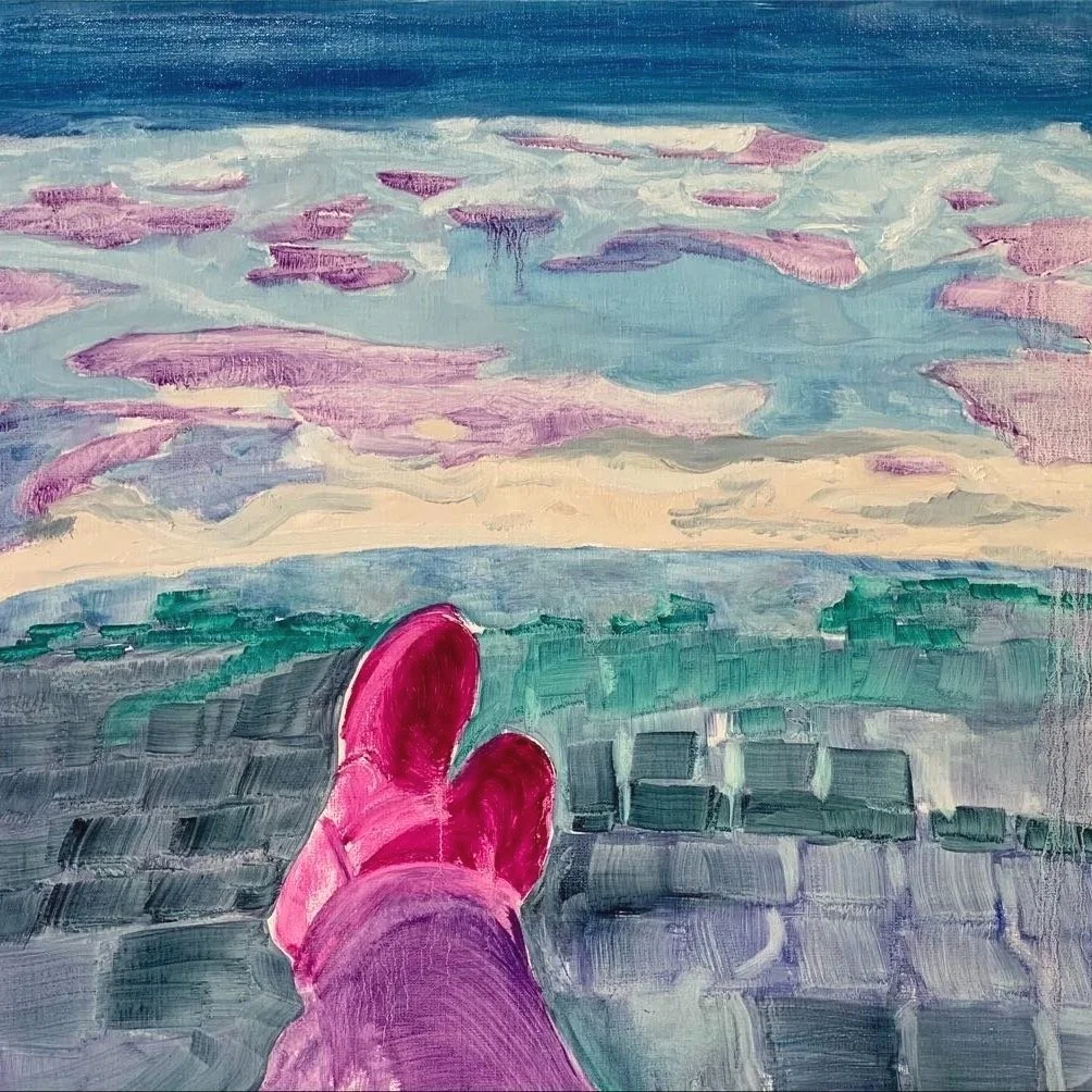 ATLÂNTICO NORTE II, 2021 SÉRIE CENÁRIO FORA DE CAMPO ÓLEO SOBRE LINHO 50 X 50 CM
