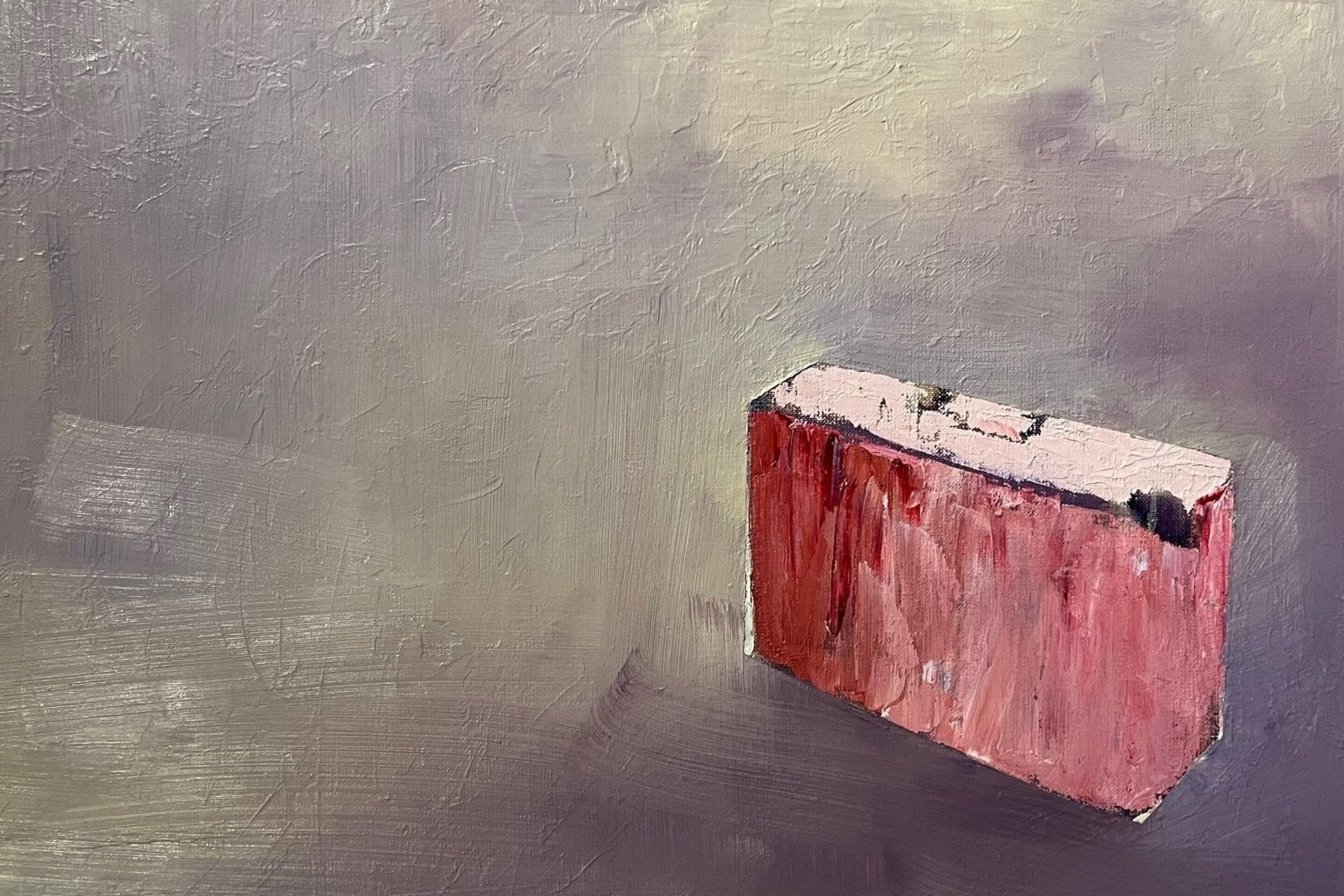 VAMOS A LA PLAYA I, 2023 SÉRIE ME LEVA ÓLEO SOBRE LINHO 39 X 56 CM