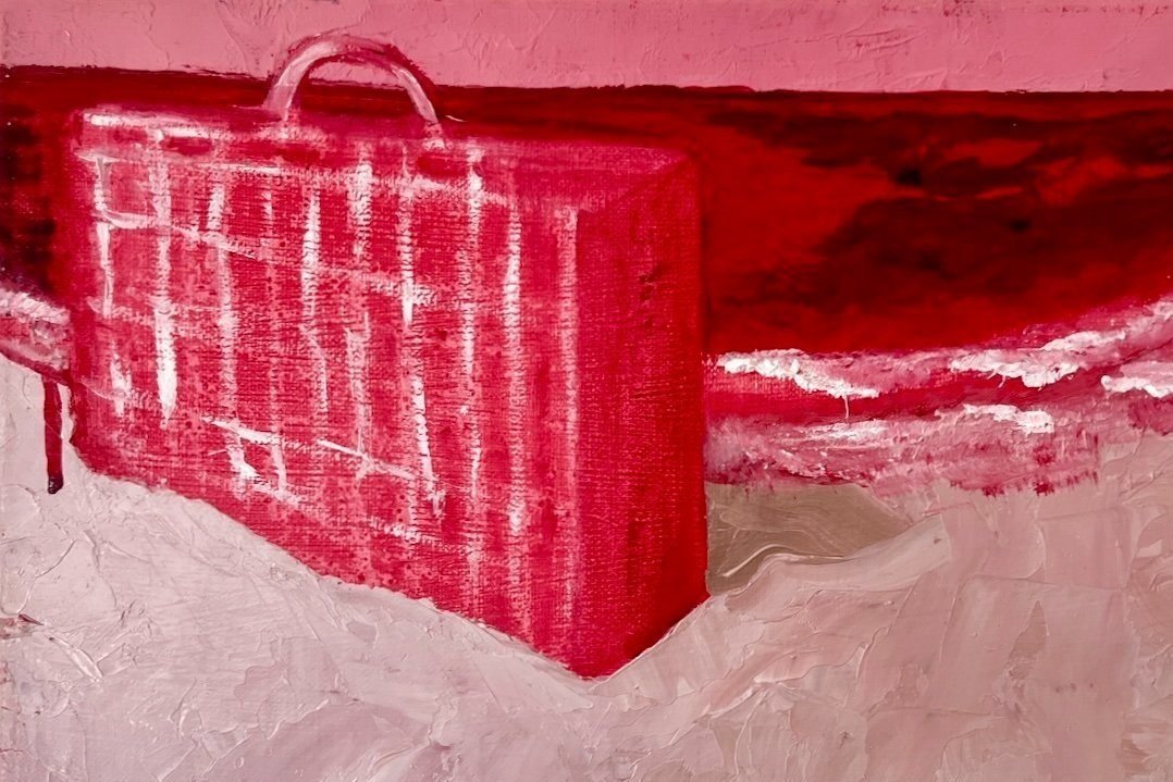 O MAR É TRANSPARENTE E EU ME DEIXO LEVAR I, 2023 ÓLEO SOBRE LINHO 20 X 30 CM