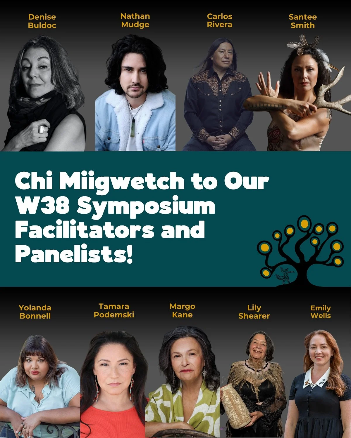 Chi Miigwetch to Our Weesageechak 38 Symposium Facilitators and Panelists!

On November 24 &amp; 25, 2025, we offered a series of creation and practice-based workshops and discussions for our W38 artists to participate in. These workshops were an opp