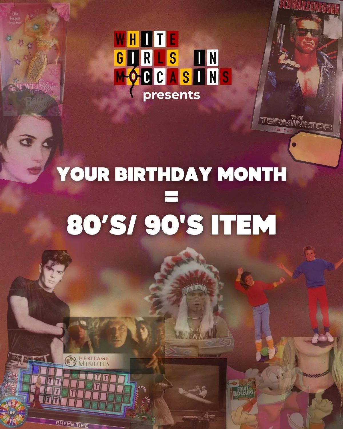 Your Month= Your 80s/90s Item 💛
Feeling nostalgic?&hellip; Then come see &lsquo;White Girls in Moccasins&rsquo; which opens THIS Friday!
.
.

March 27- April 12, 2026
Get your tickets now! 🎟️ nativeearth.ca
See website for list of accessibility off