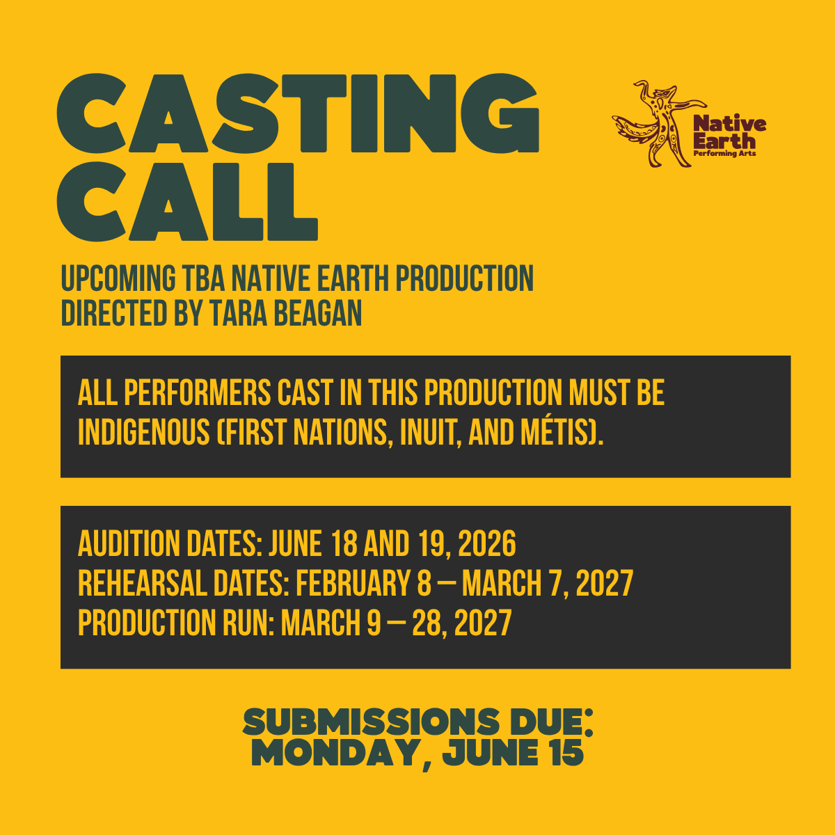 CASTING CALL: Upcoming TBA Production