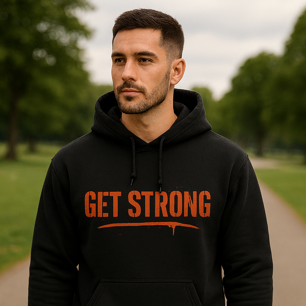 Black and Orange Hoodie
