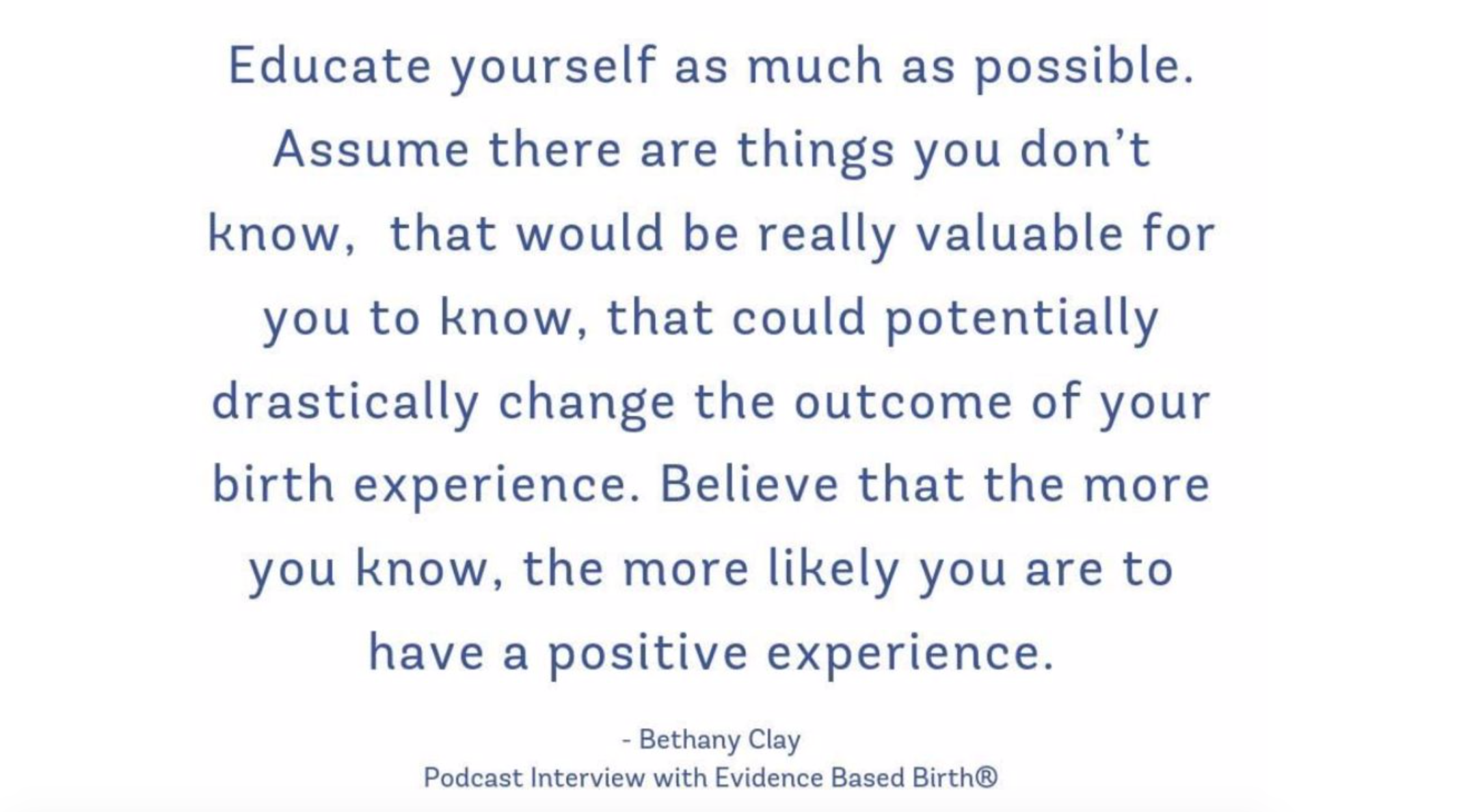 childbirth education