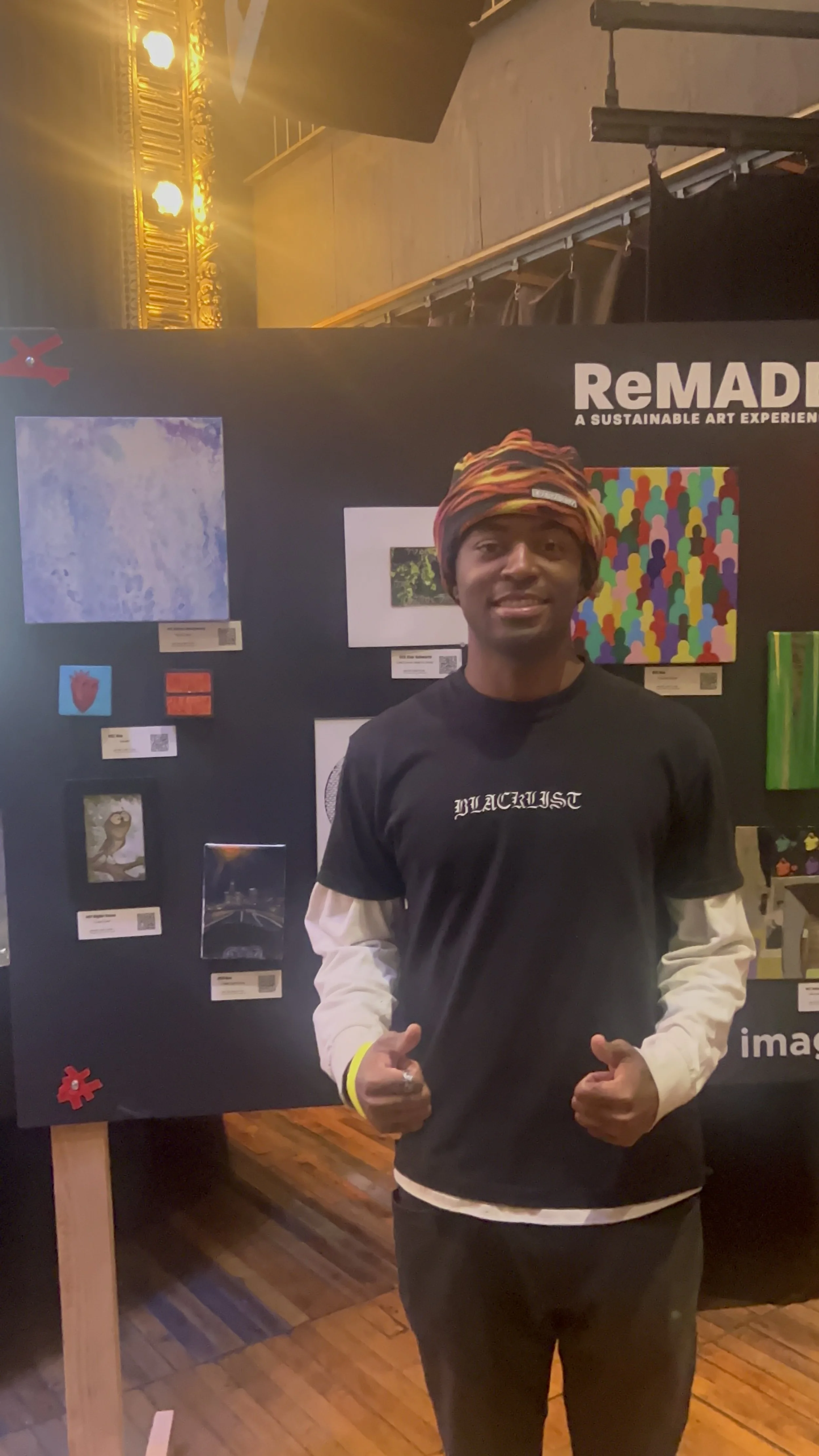 My work up at Indigo Hippo's ReMade show