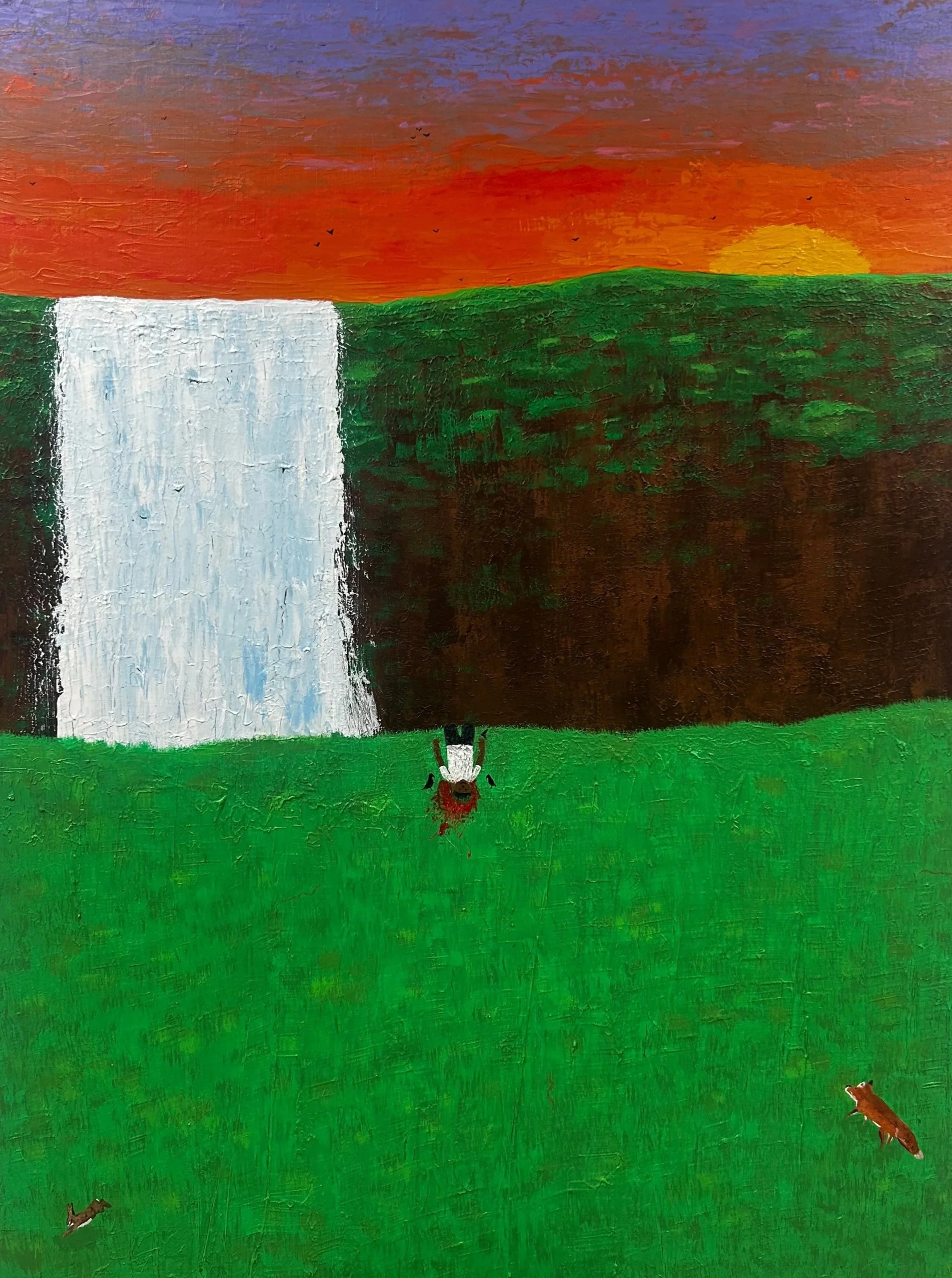 "Life goes on" 36"x48" acrylic (2024)