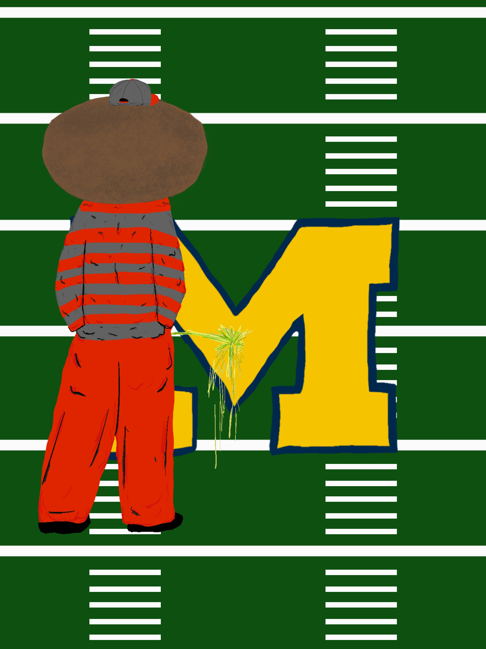 Brutus Pissin' Poster