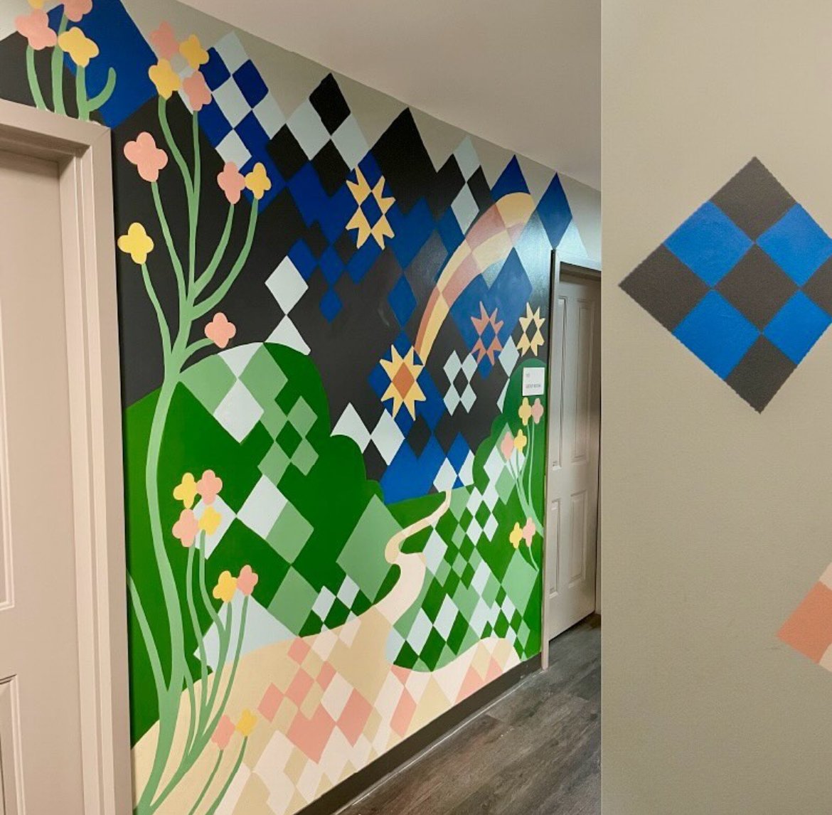 1/3 Murals I helped paint for Talbert House (Designed by Anissa Pulcheon)