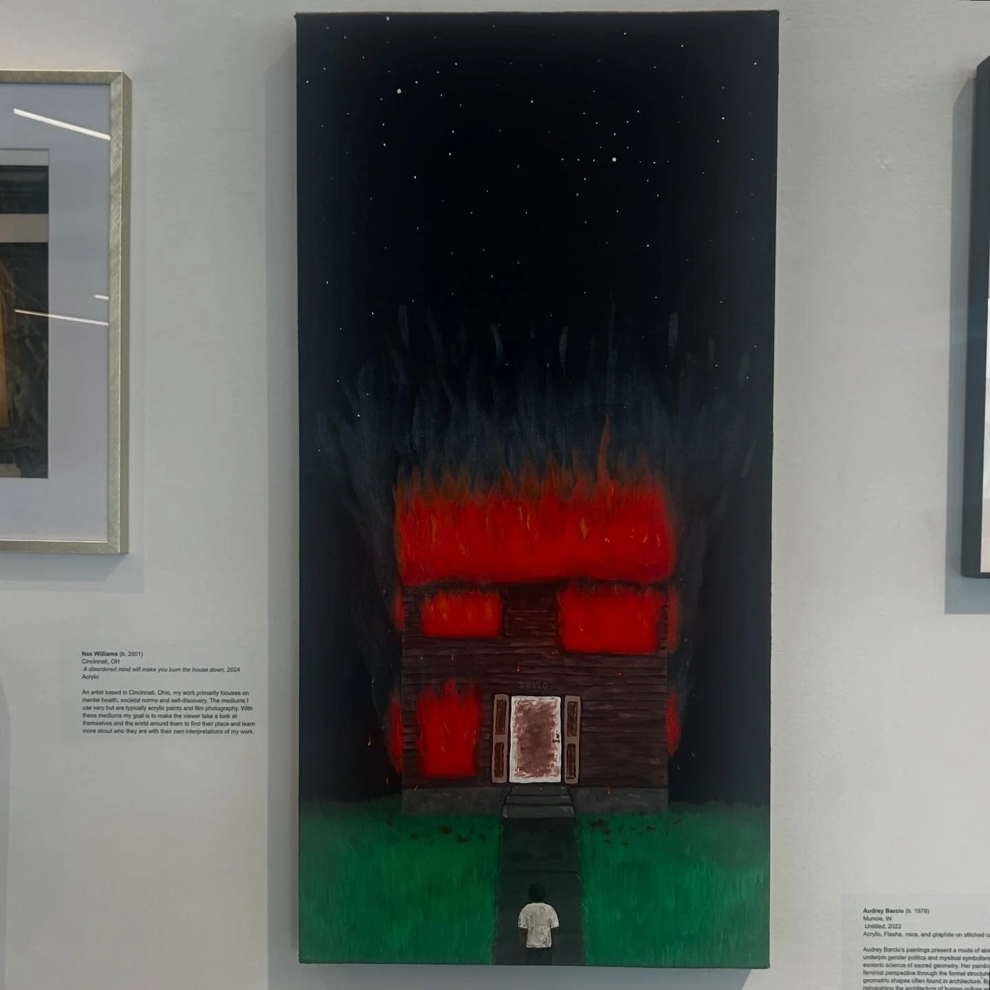 My piece "A Disordered mind will burn the House Down" at the CAC [SOLD] 