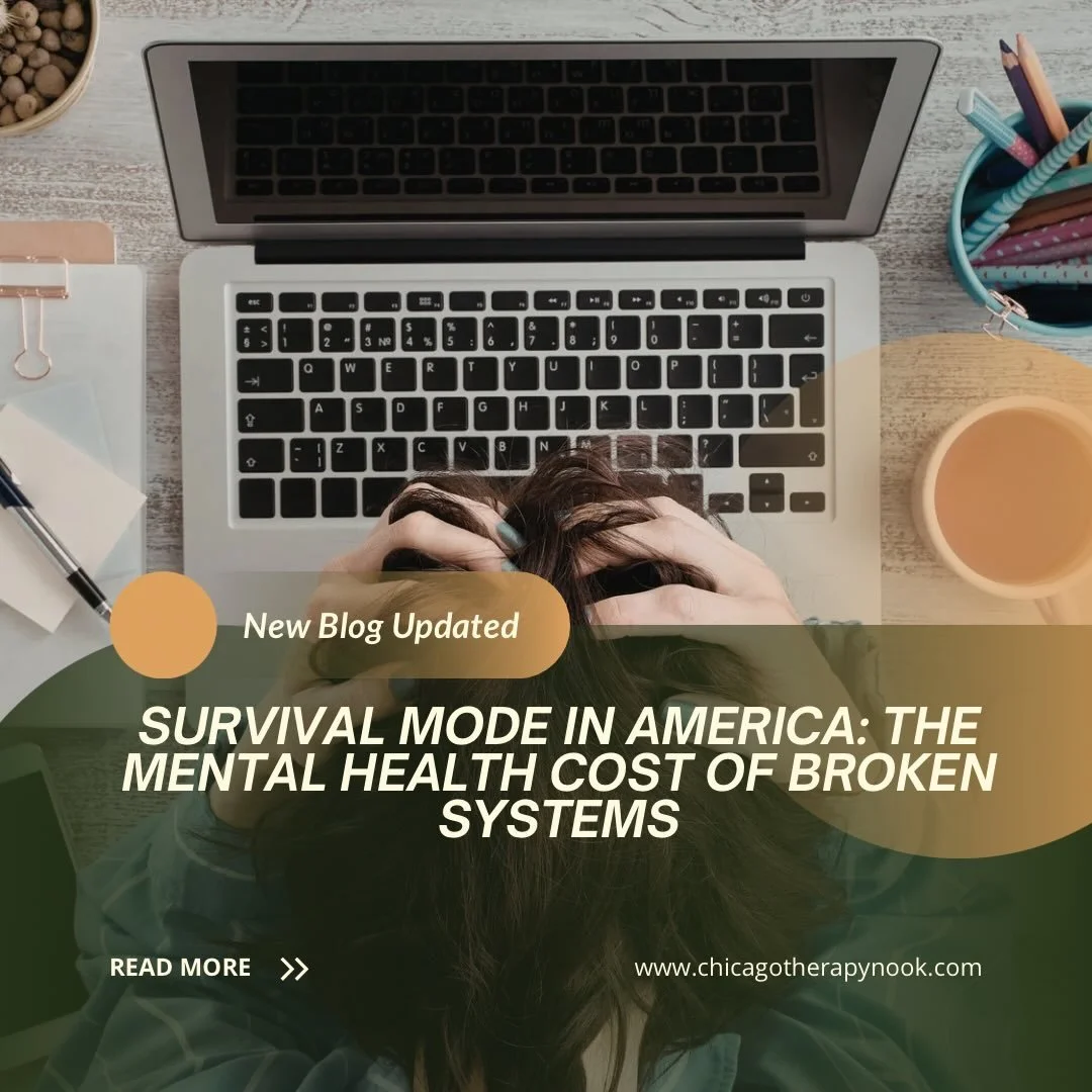 🔗 Read the new blog. Link in bio.

Survival mode isn&rsquo;t a personal failure, it&rsquo;s a nervous system response to broken systems.

Burnout, financial stress, overworking, and constant exhaustion are taking a real mental health toll.

My new b