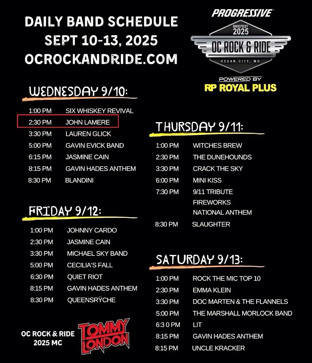 Ocean City Rock & Ride Royal Plus Stage