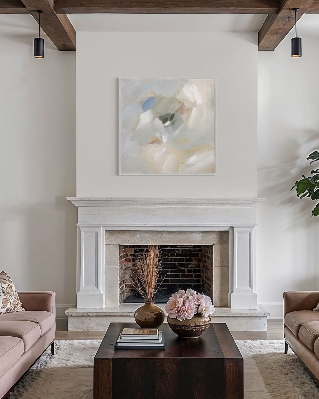 &ldquo;In Pursuit&rdquo; art print available in several sizes, framed or unframed. 
Shop this and other prints at the link in my bio. 
.
.
.
#artprints #fineart #abstractartprints #neutralart #kellikroneberger