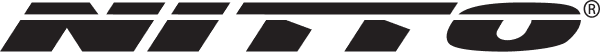 Close-up of a black Nike logo on a white background