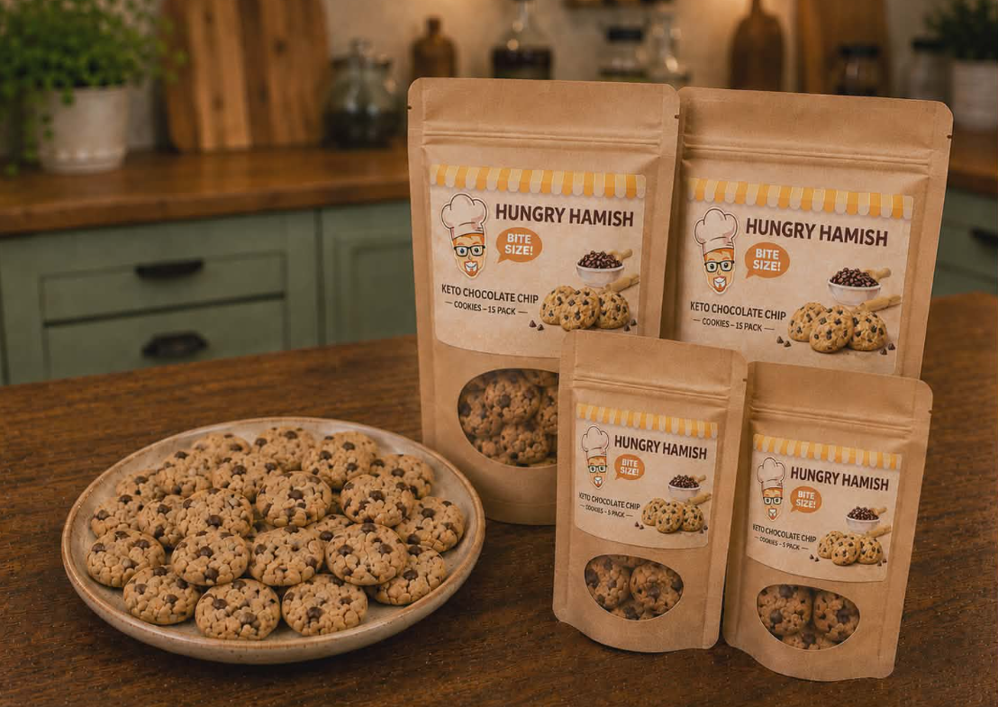 Keto Chocolate Chip Cookies (Bite Size)