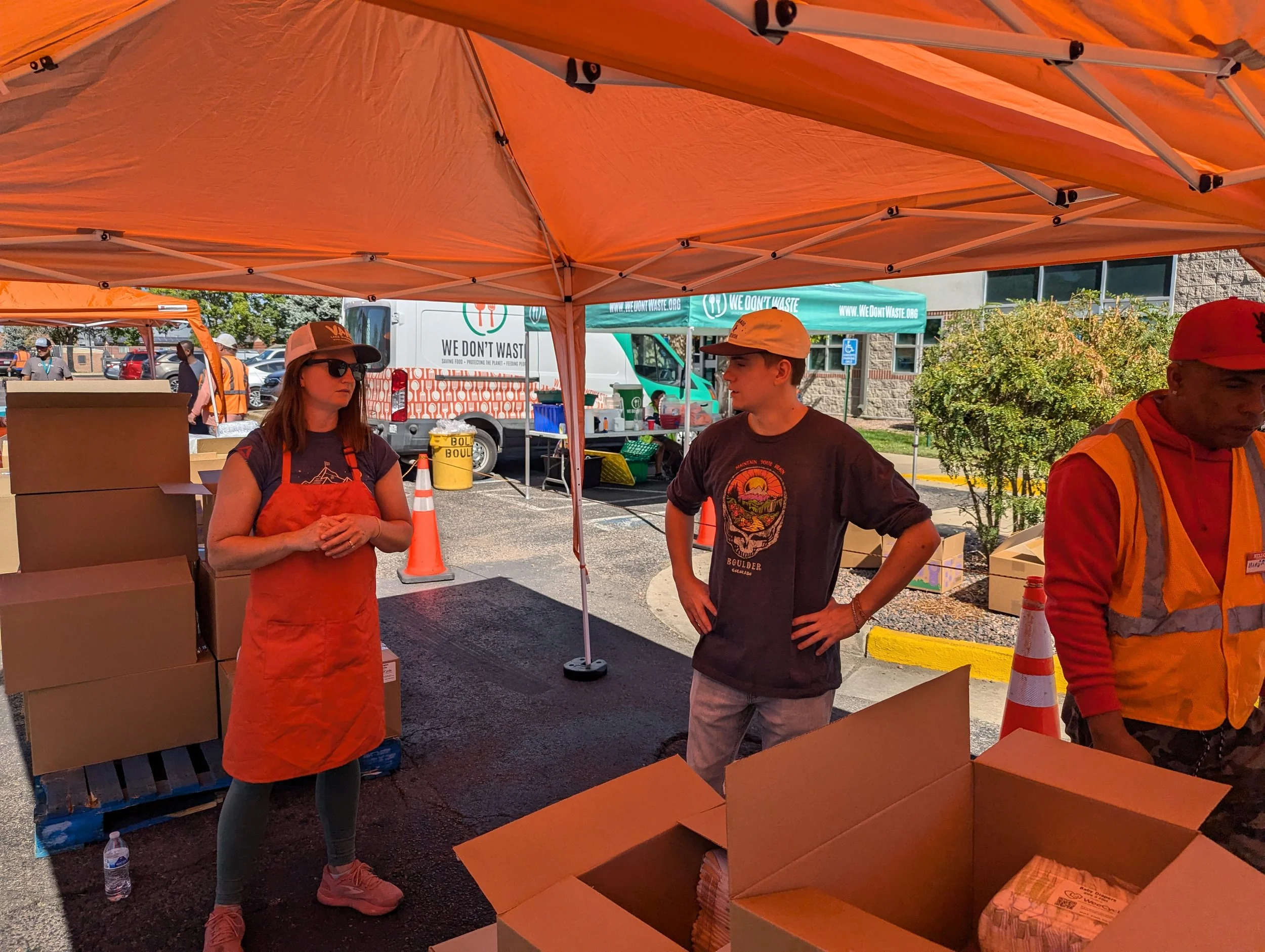 Passed out supplies to families in need with WeeCycle