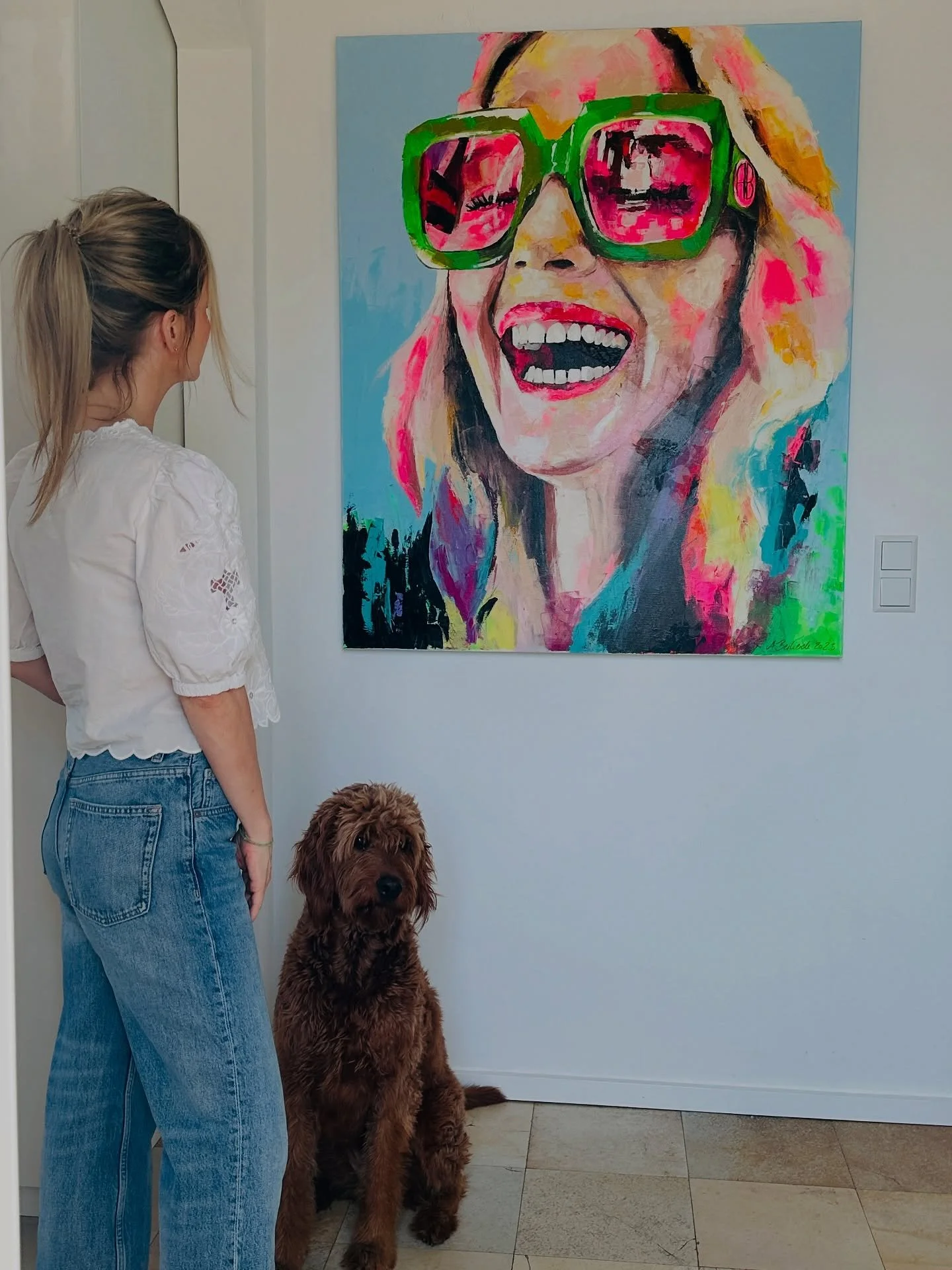 🐶 immer dabei ❤️
#artdog #doglover #andreaberheide #interiorideas