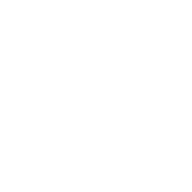 A white circle with three black, curved, and straight lines resembling a stylized letter J or artistic design.