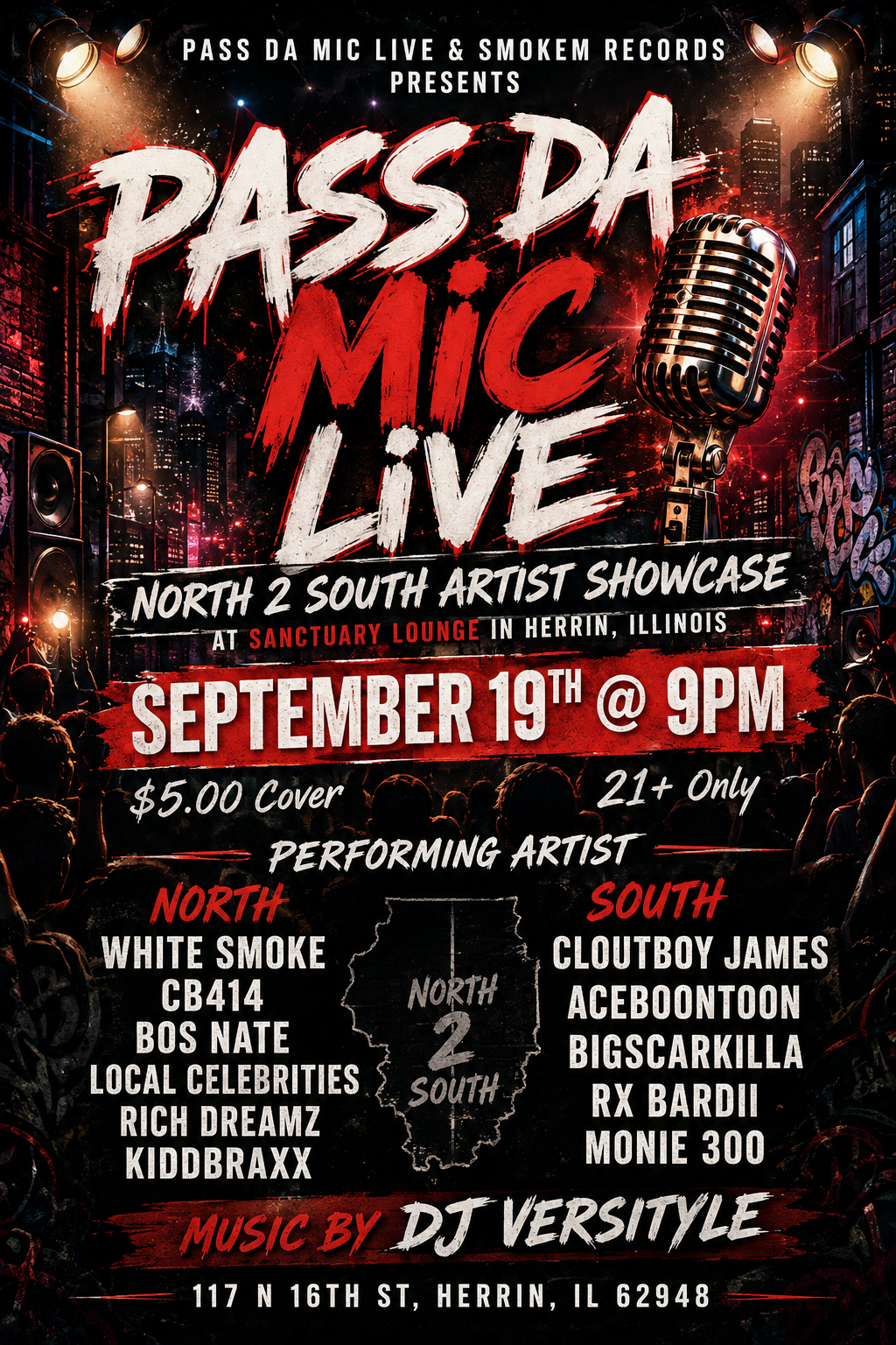 North to South Pass Da Mic Live Artist Showcase