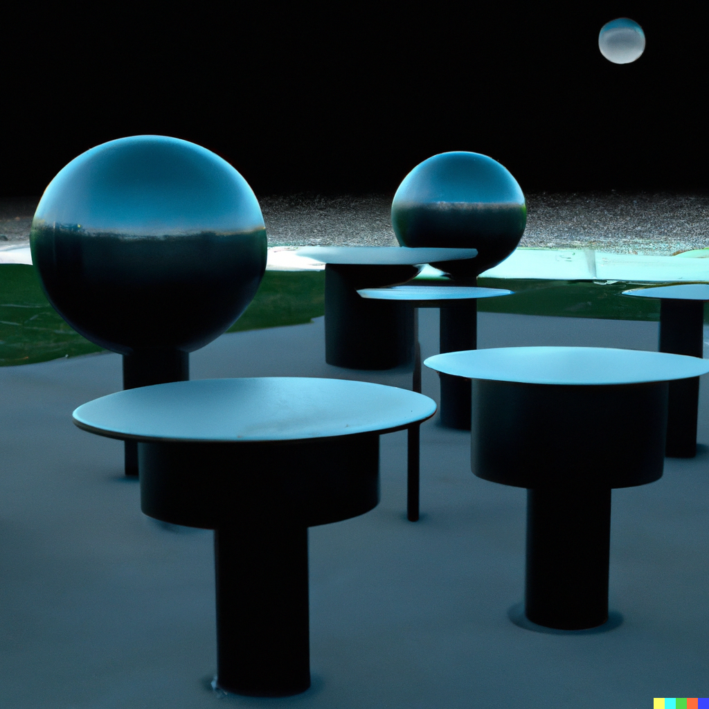 DALL·E 2022-08-17 07.16.11 - street furniture that combines noguchi style with the style of the solar system.png