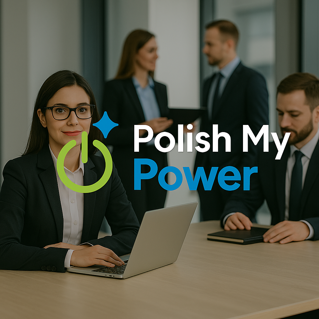 Polish My Power energy consulting team ready to answer client questions and provide expert advice