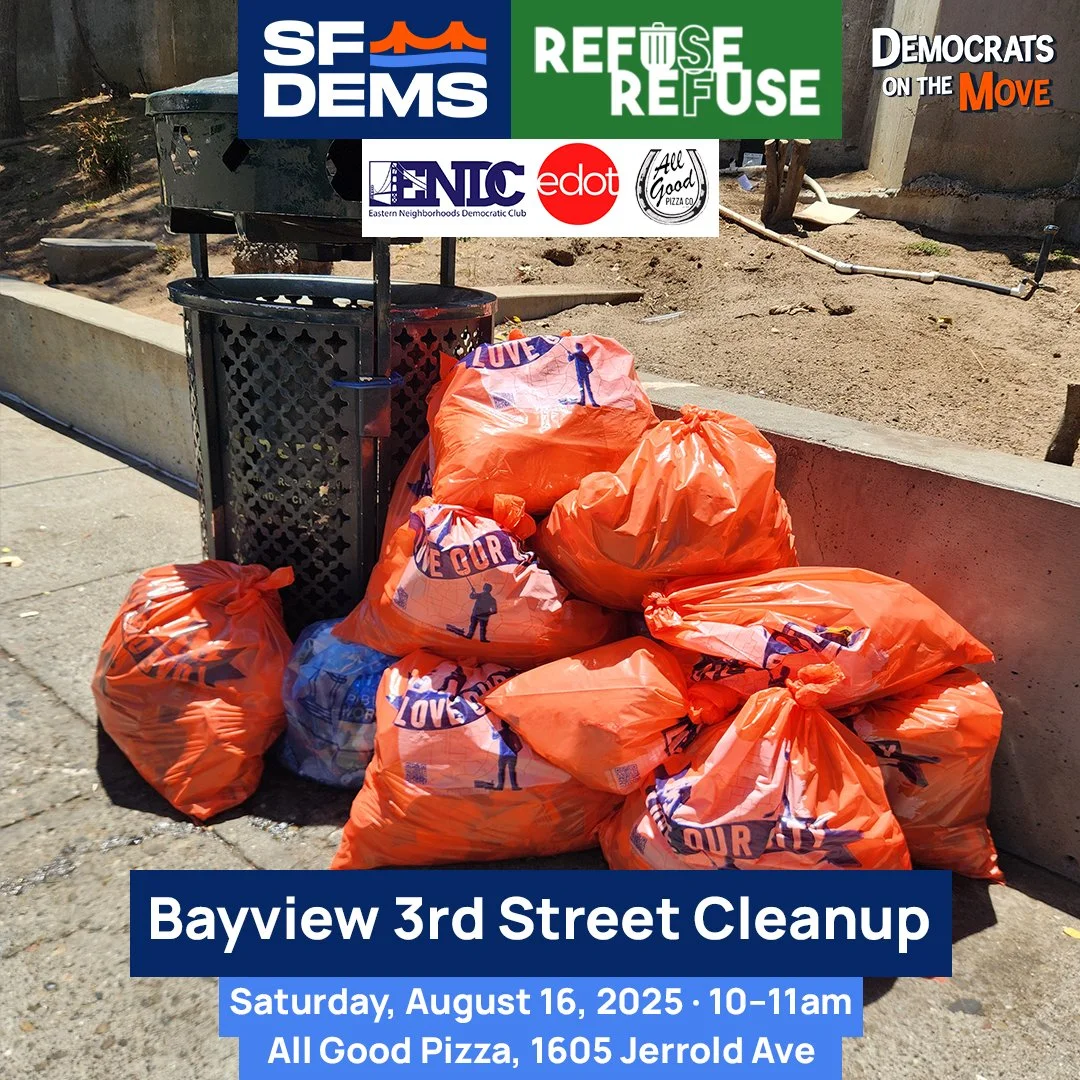 Bayview 3rd Street Cleanup with San Francisco Democratic Party