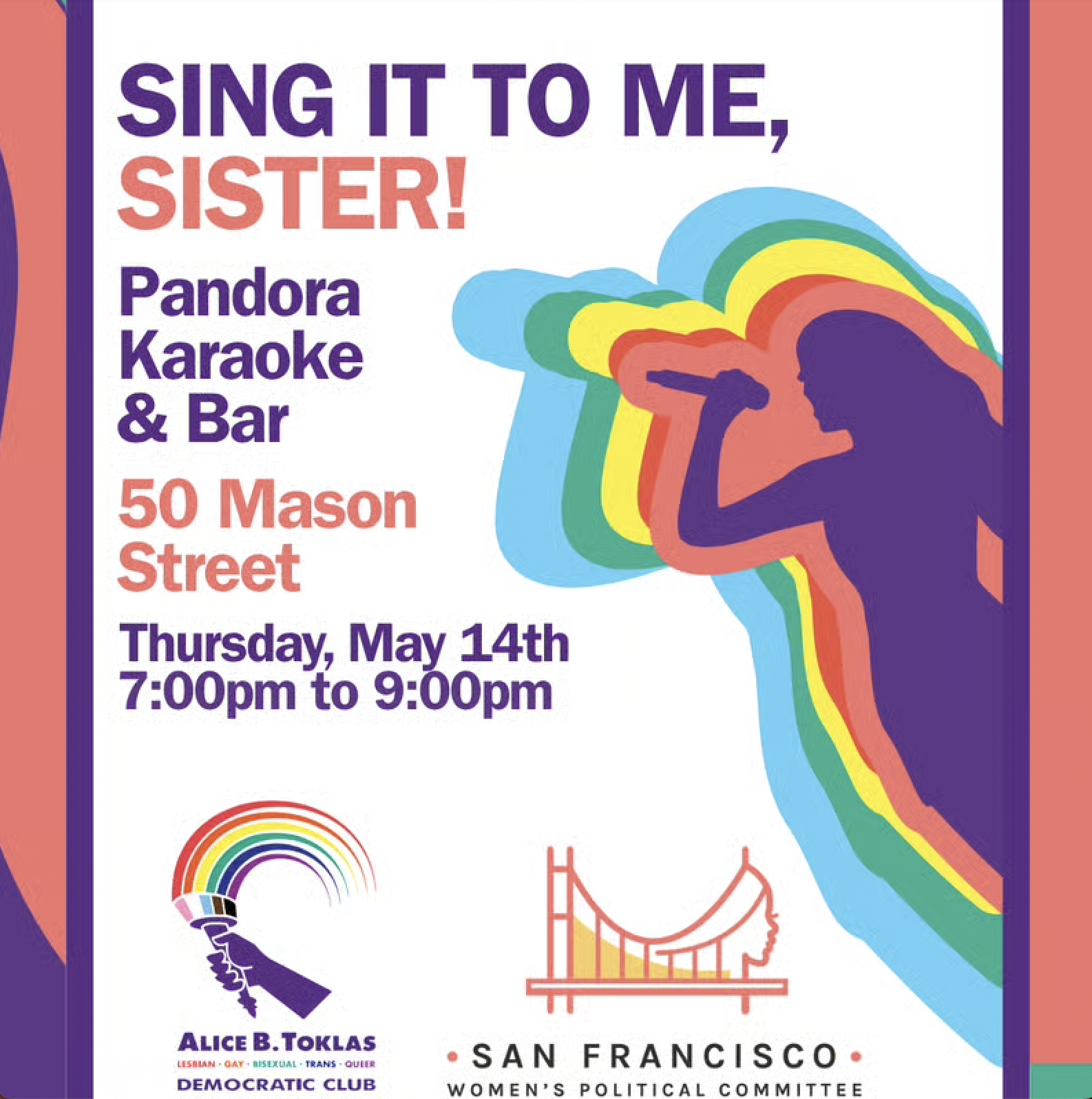Alice B. Toklas Club & SFWPC Karaoke Night